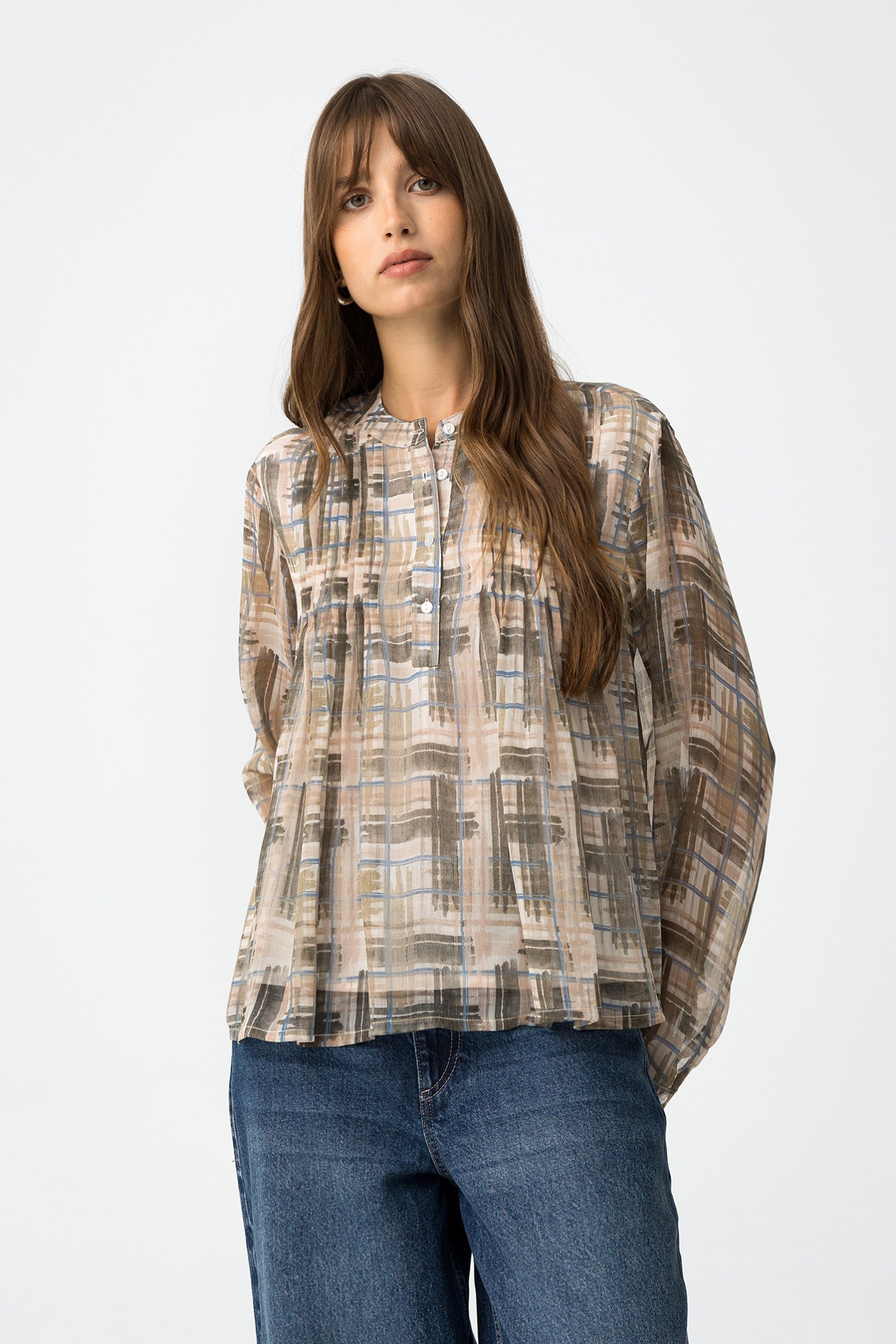 Printed Fluid Blouse