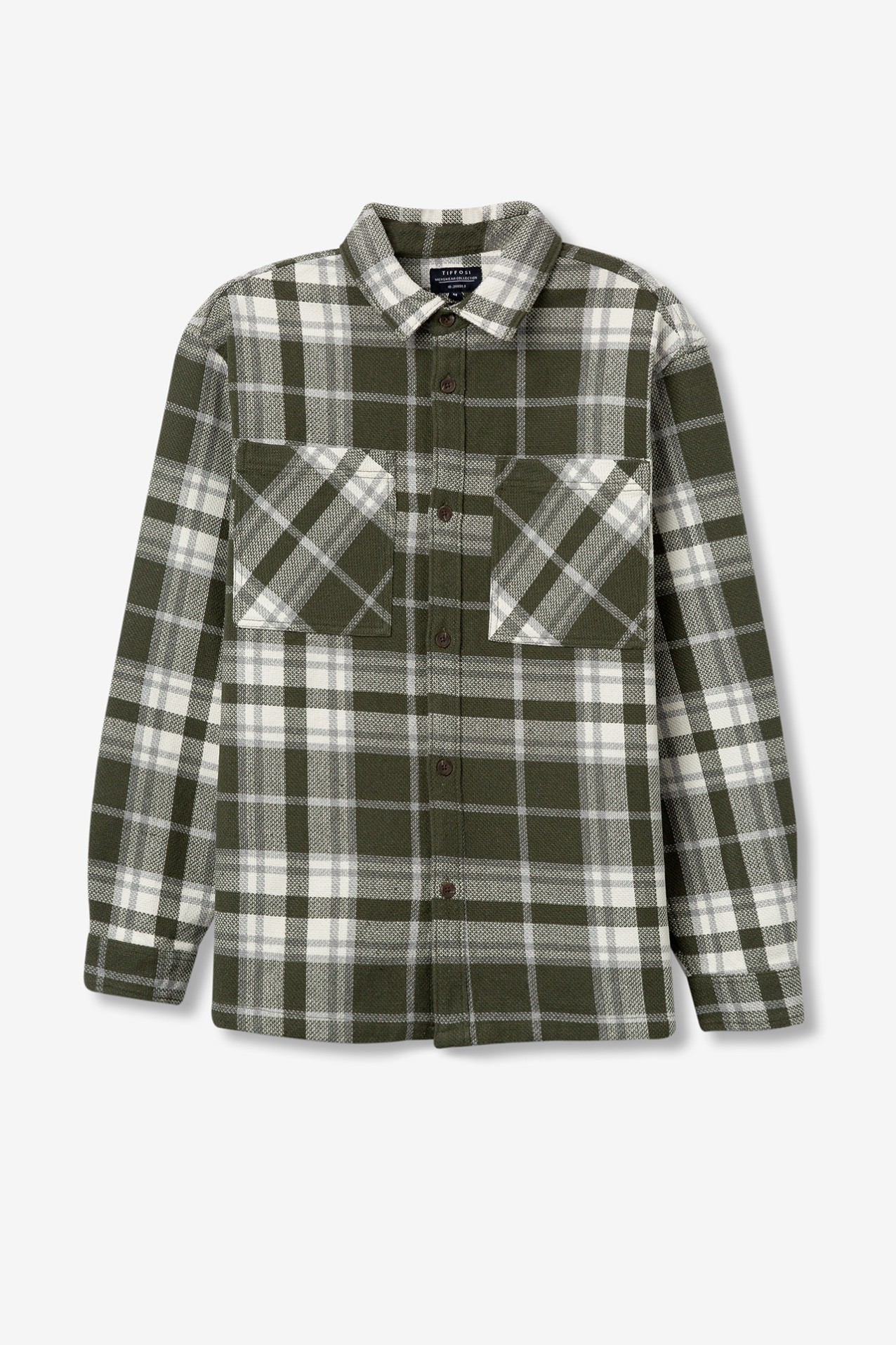 Camisa Oversized Xadrez Texturizada