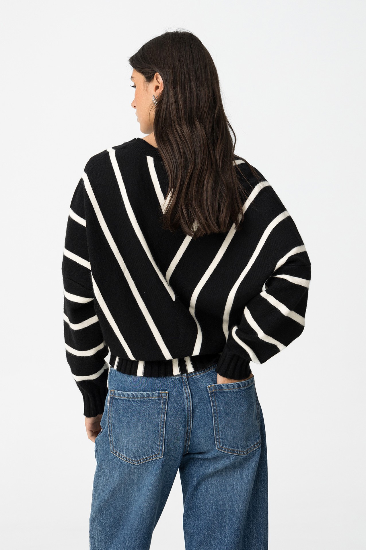 Jersey Oversized con Escote en V