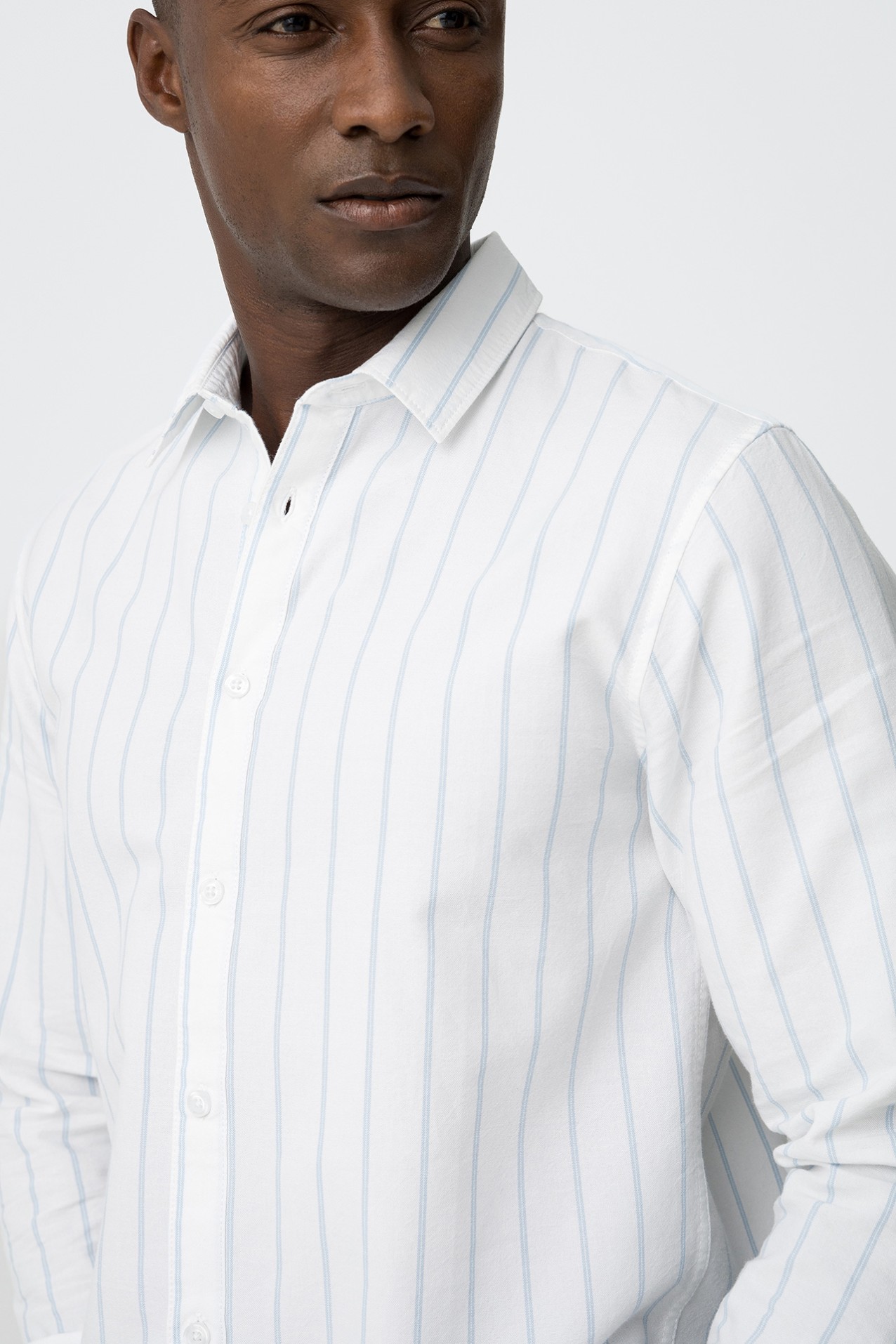 Camisa de Algodo s Riscas