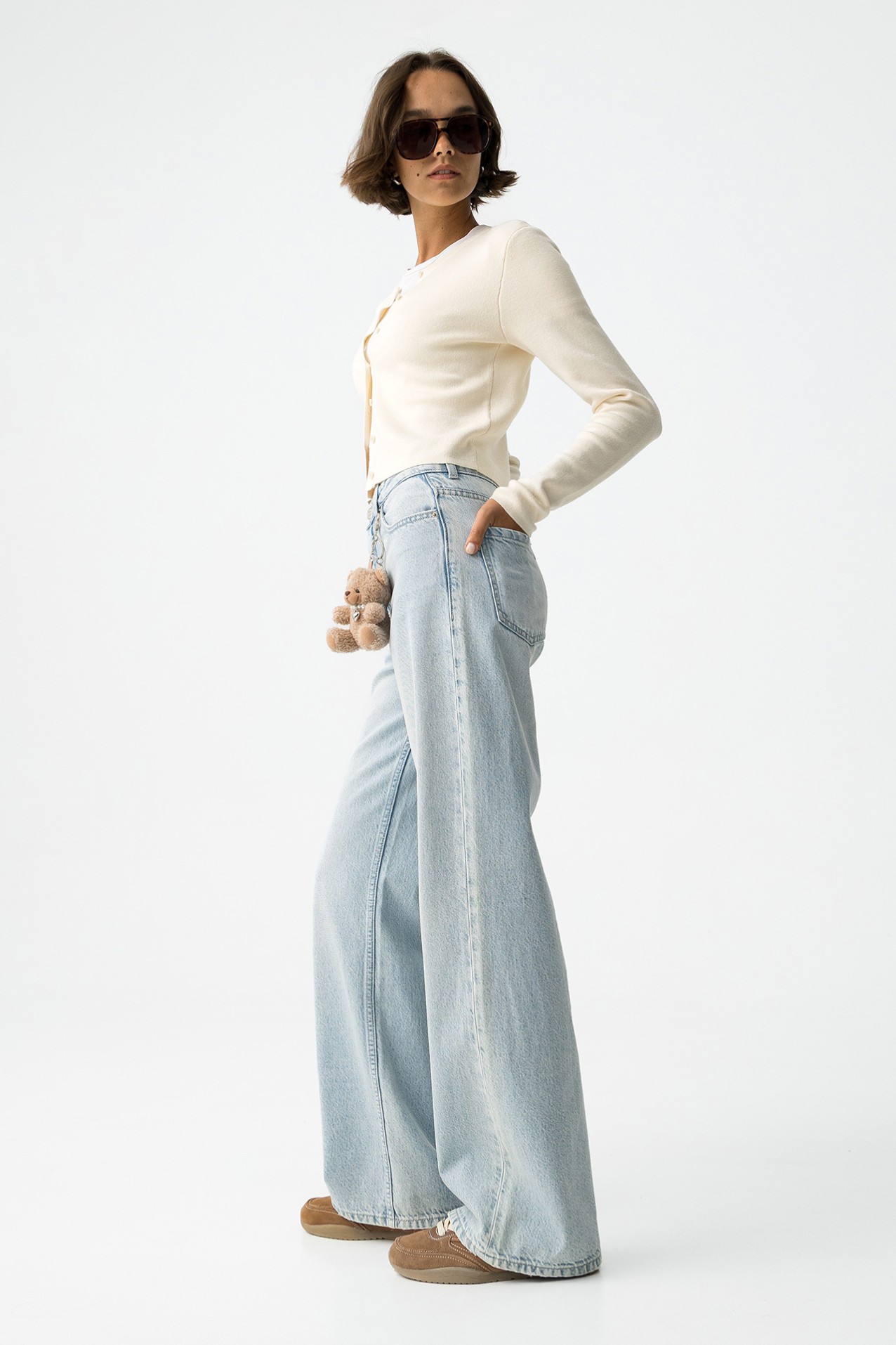 Jeans Bonnye Wide Leg Cintura Alta