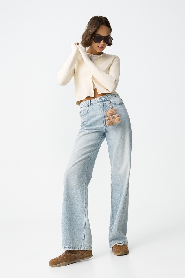 High-Waisted Wide Leg Jeans