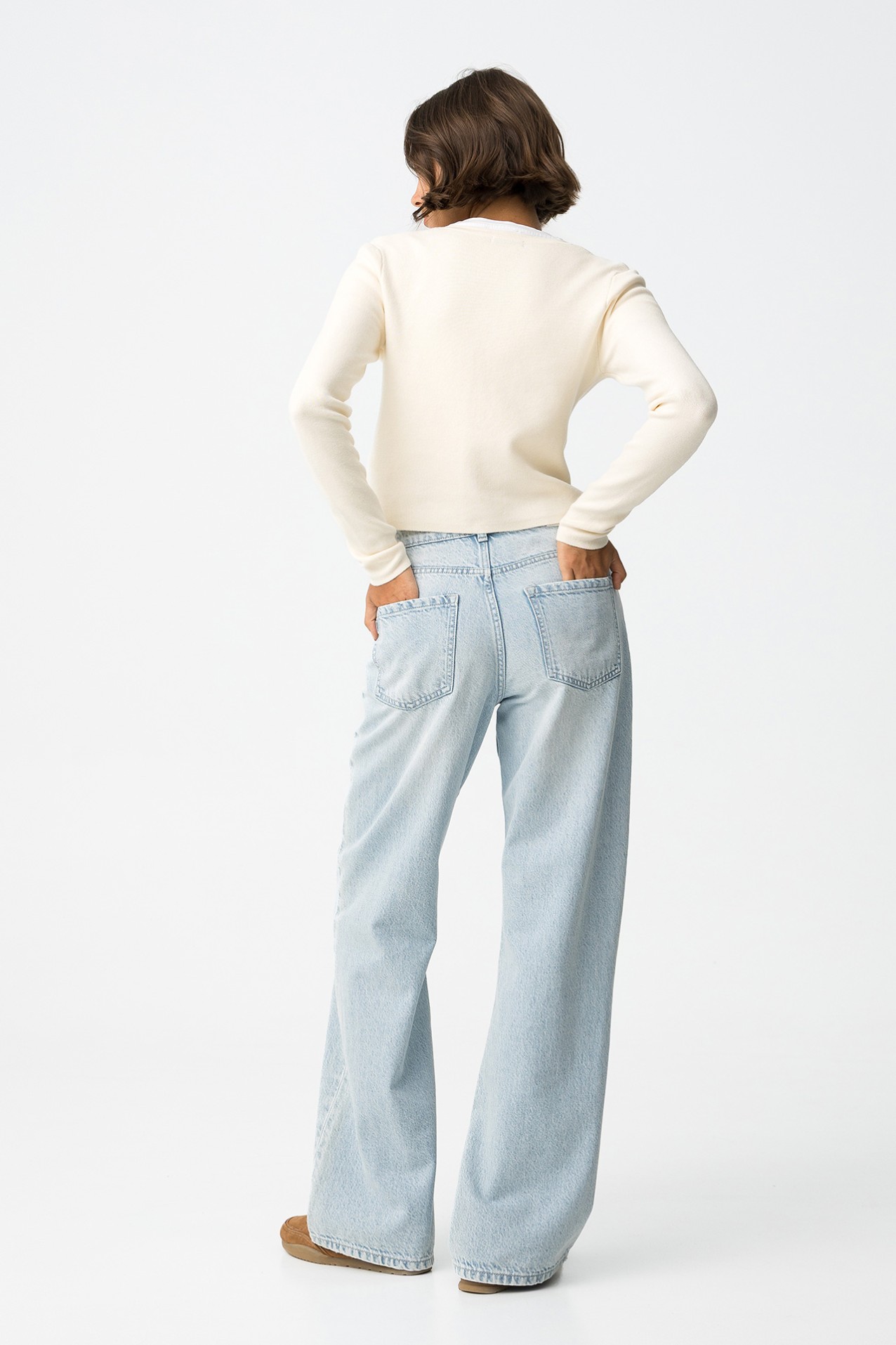 Jeans Bonnye Wide Leg Cintura Alta