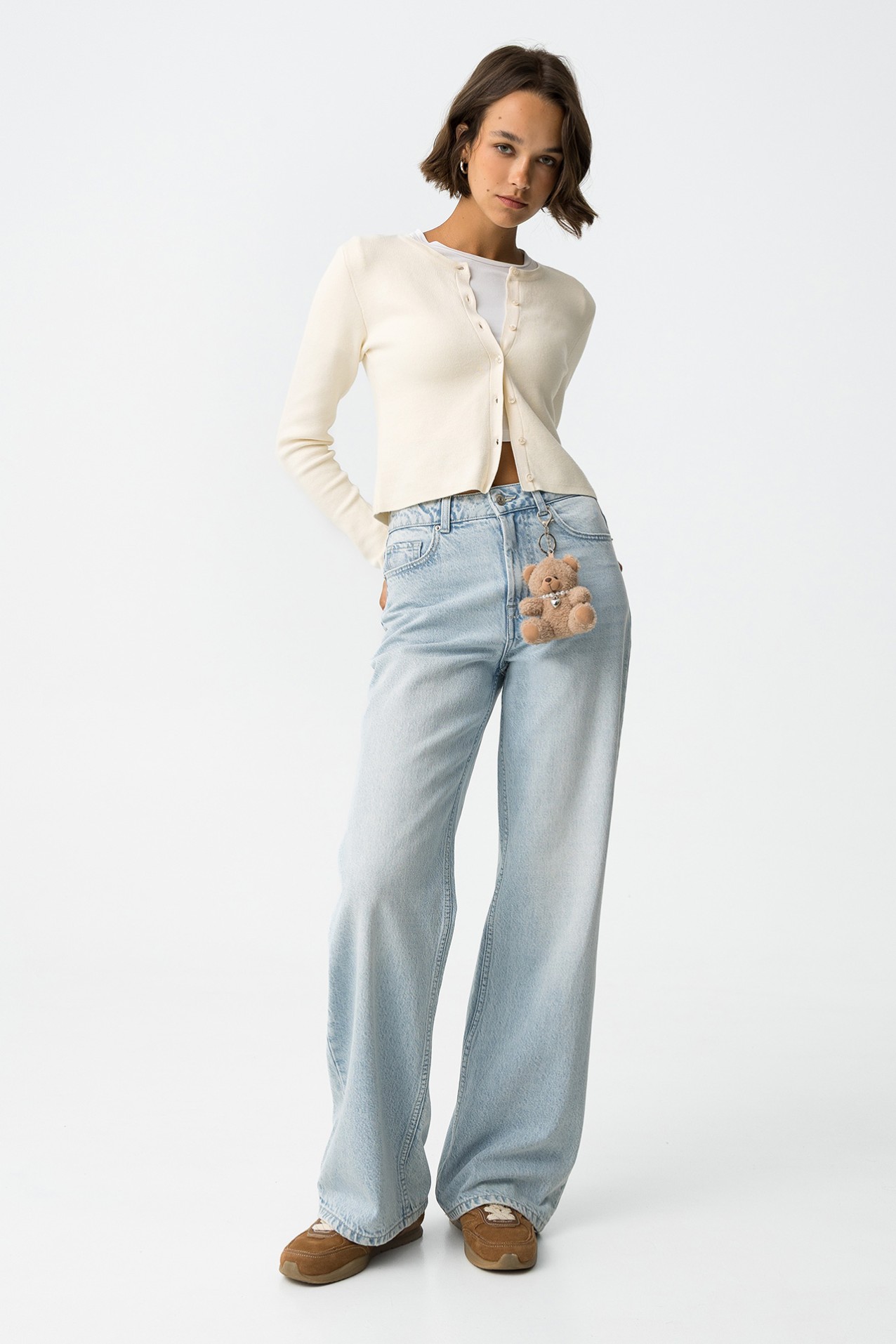 Jeans Bonnye Wide Leg Cintura Alta