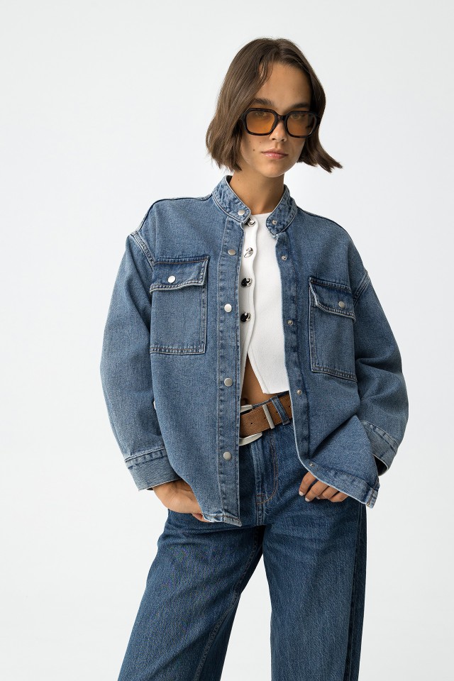 Oversized Denim Shirt
