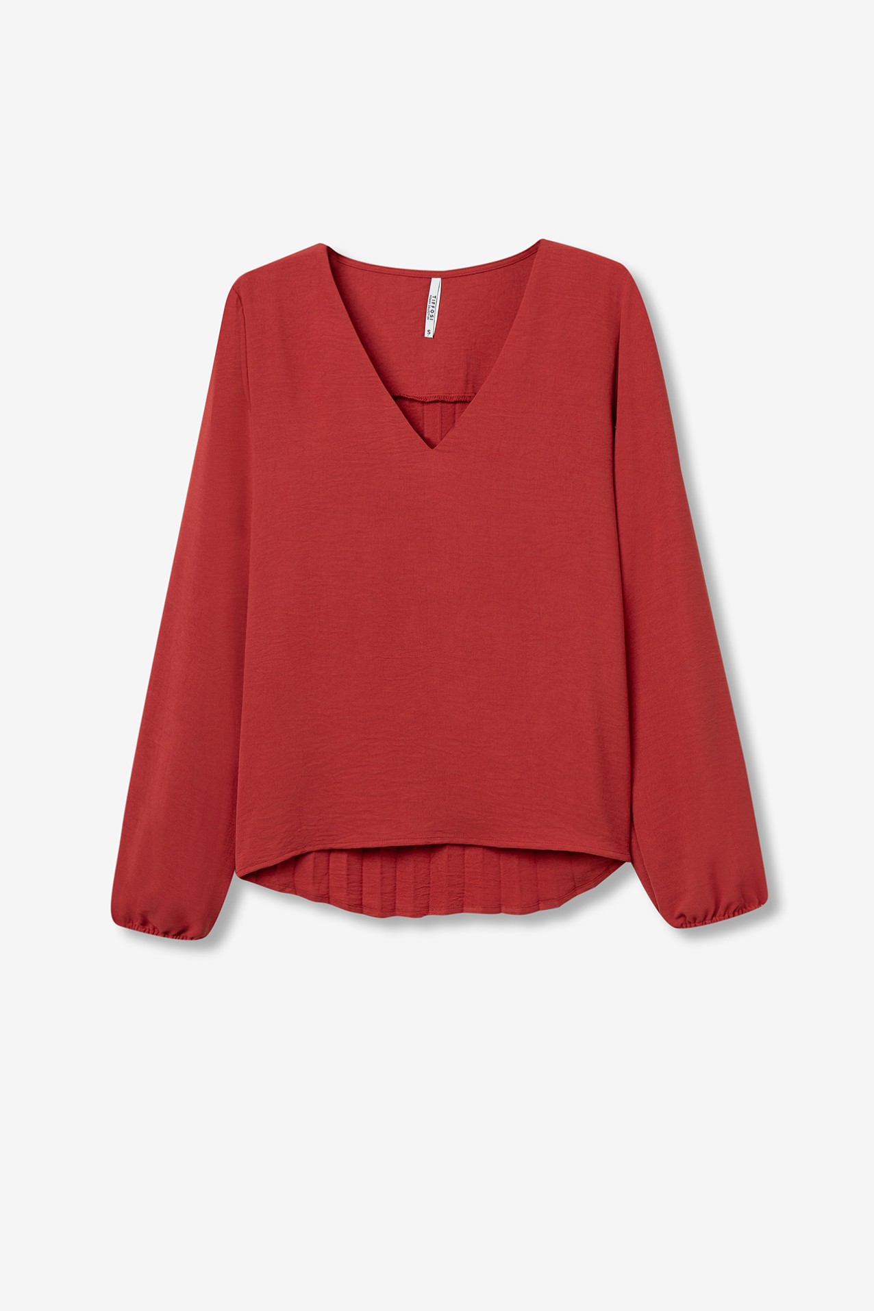 Blouse with Pleated Back