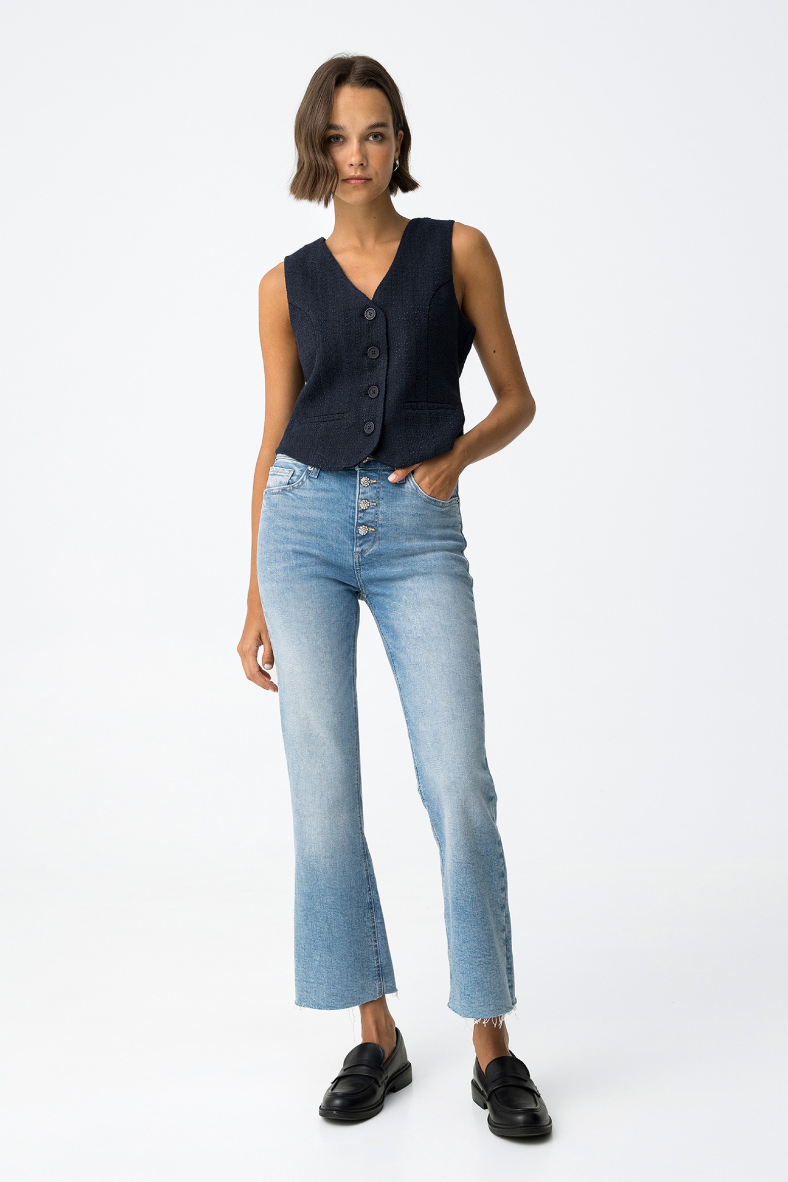 Megan Cropped Flare Jeans