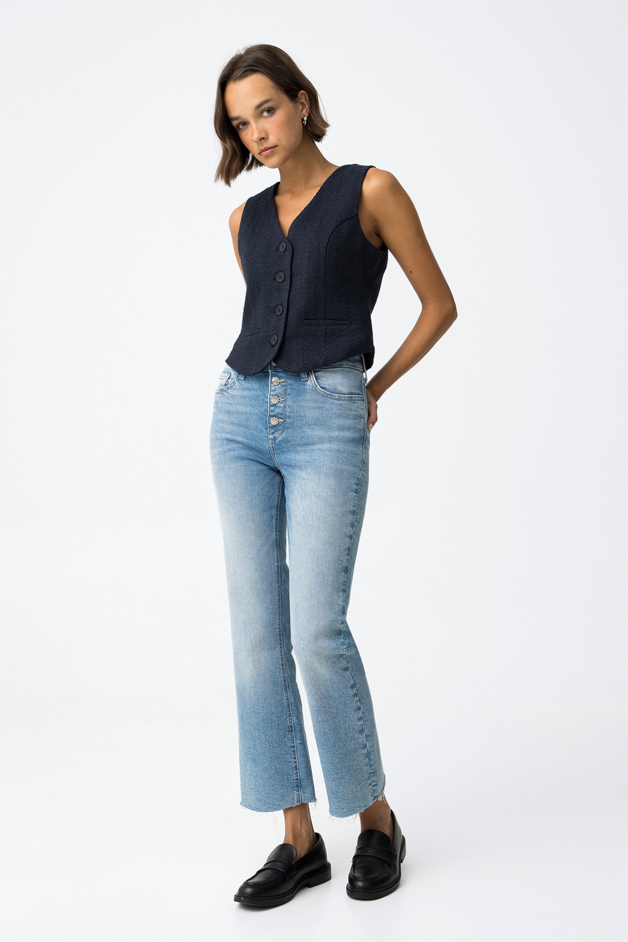 Megan Cropped Flare Jeans