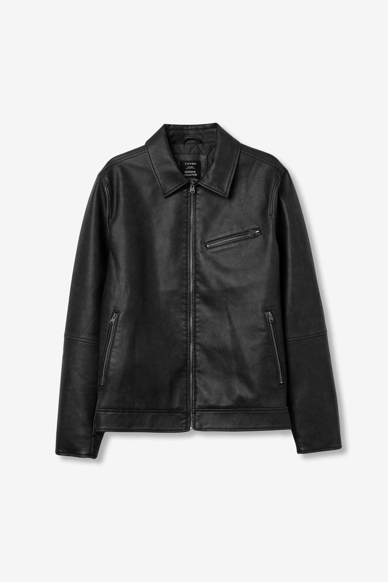 Chaqueta Biker Efecto Piel