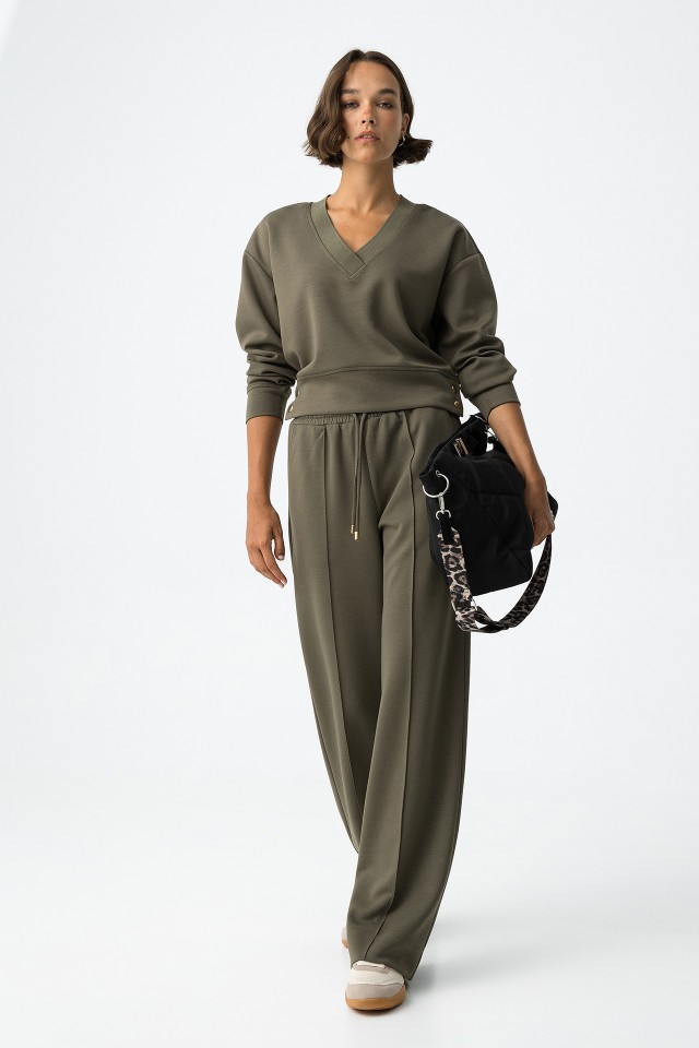 Knit Wide Leg Trousers
