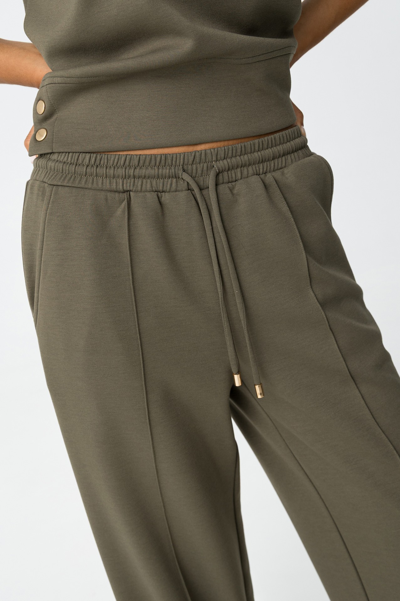 Pantalones Wide Leg Verde