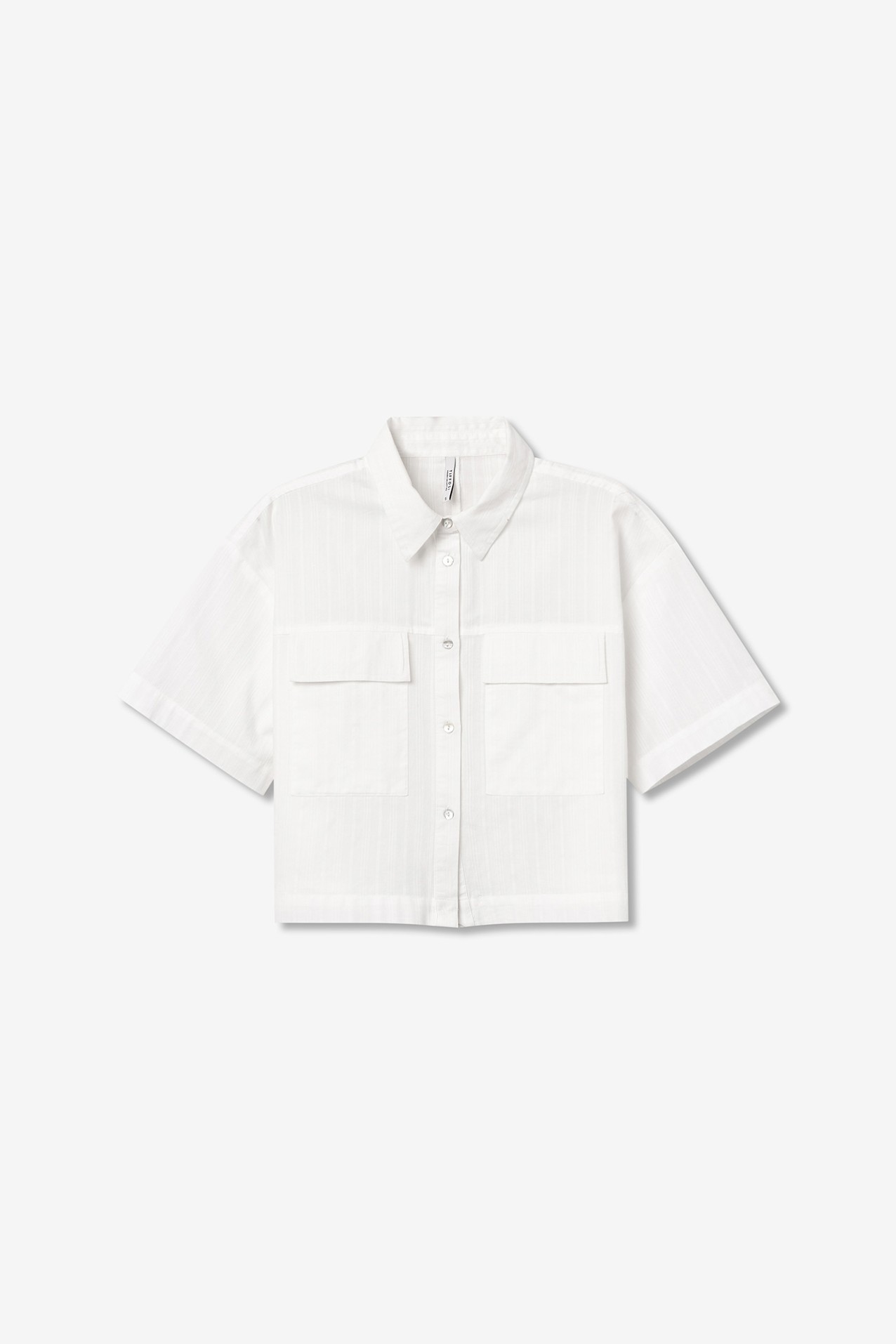 Striped Cropped Shirt