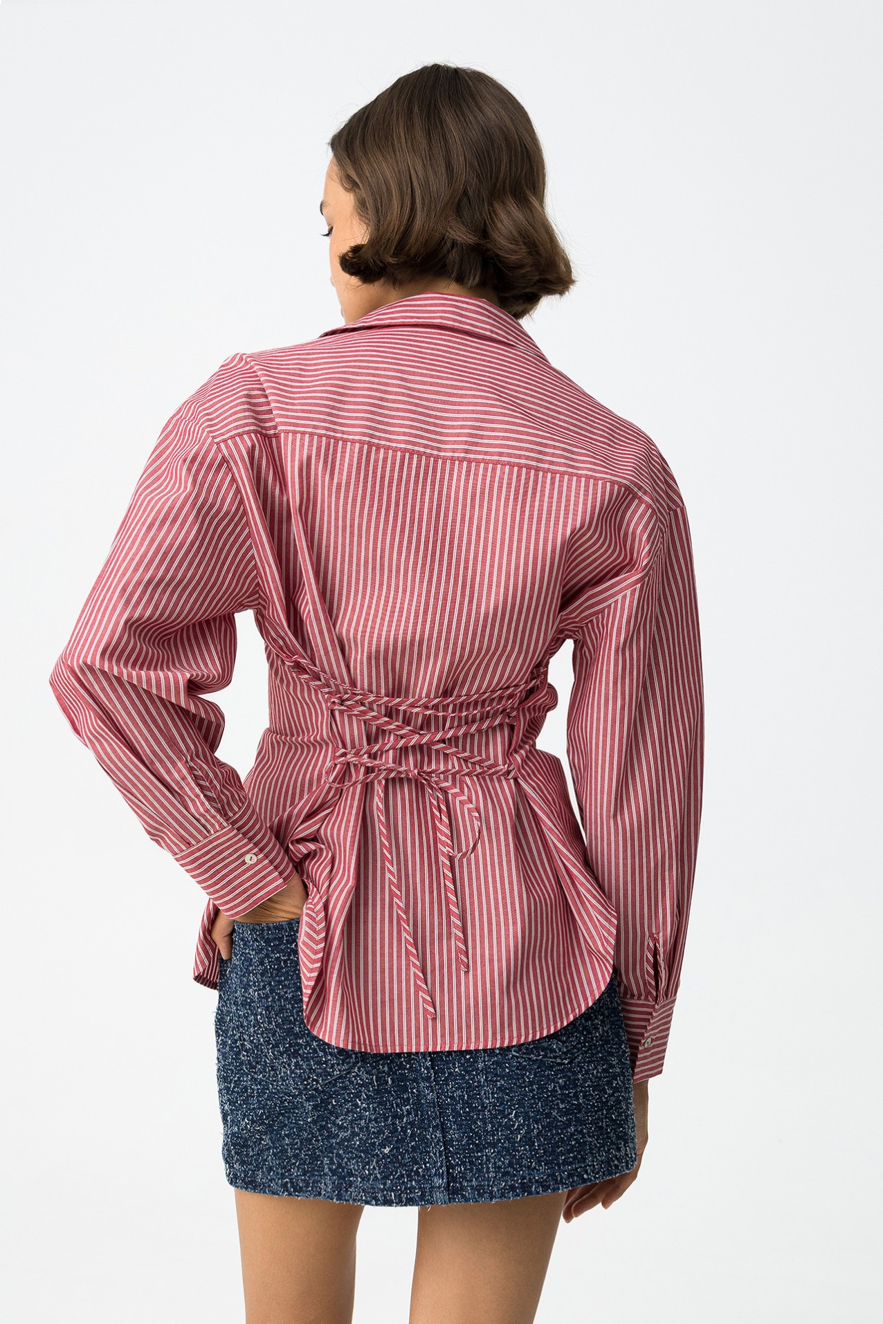 Camisa Relaxed com Cord�o Inserido