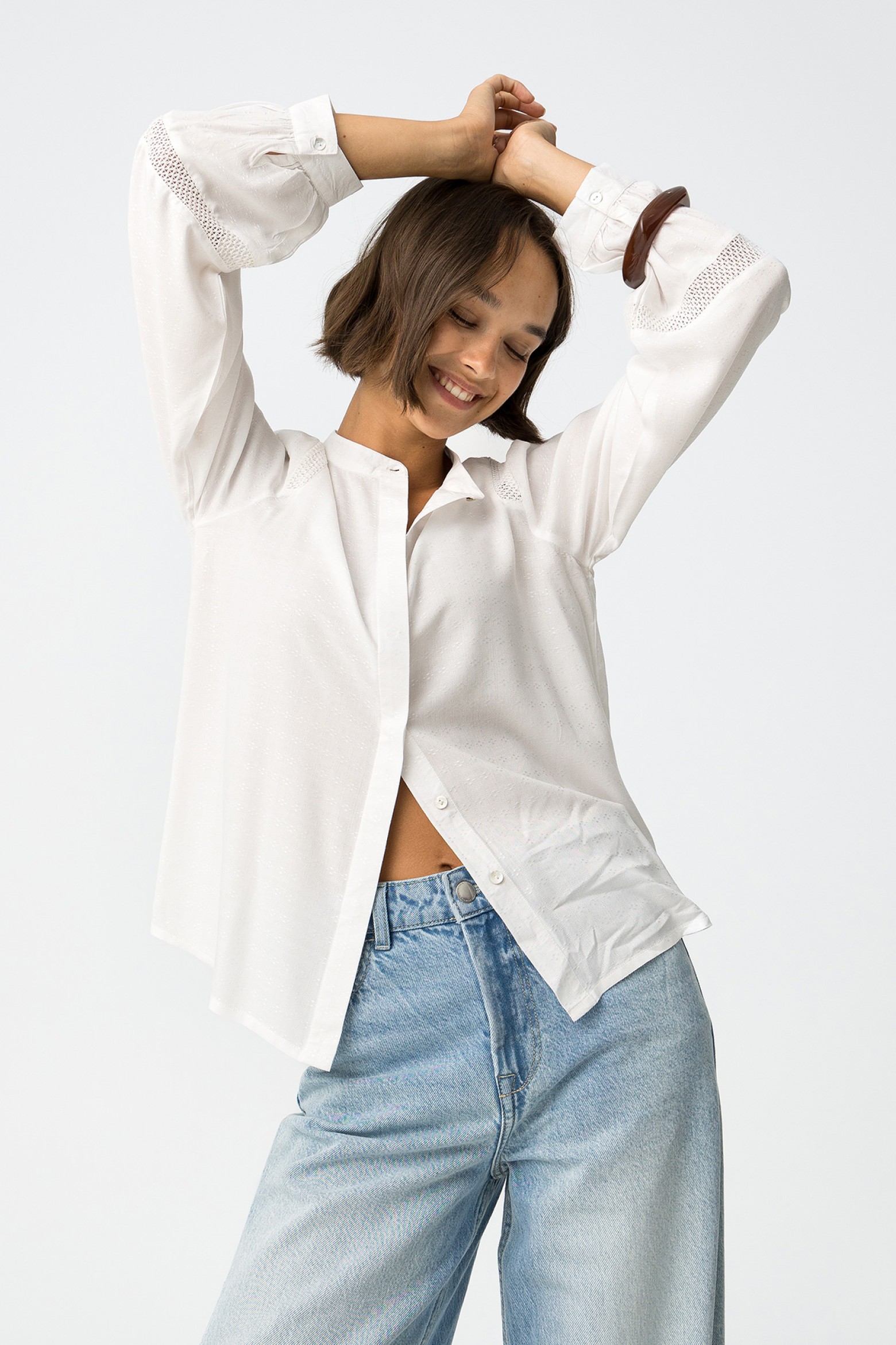 Embroidered Lace Shirt