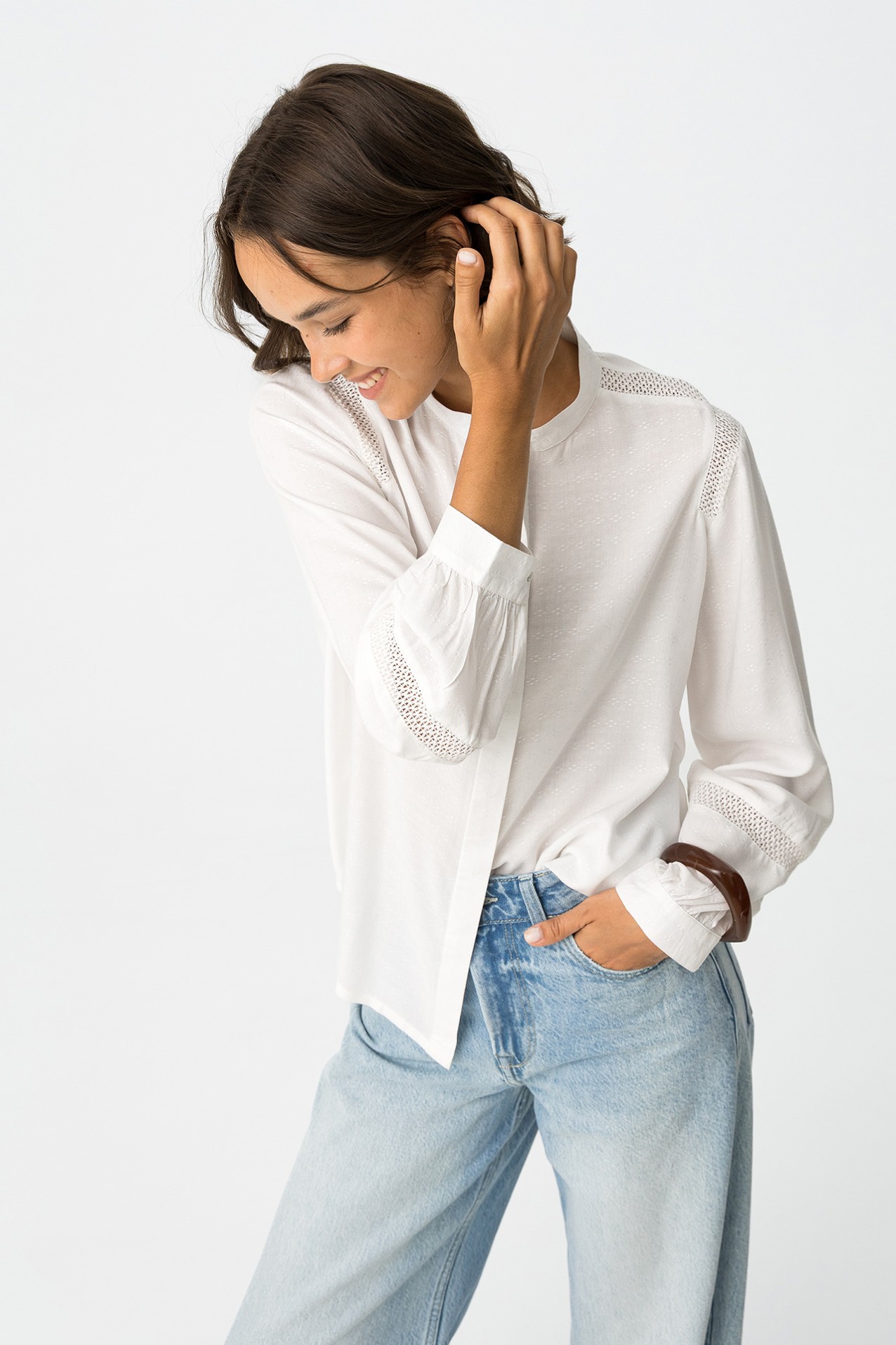 Embroidered Lace Shirt