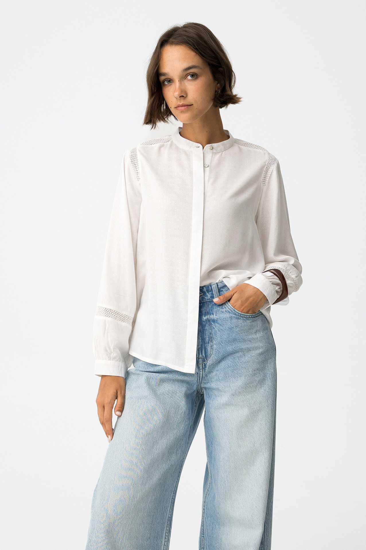 Embroidered Lace Shirt