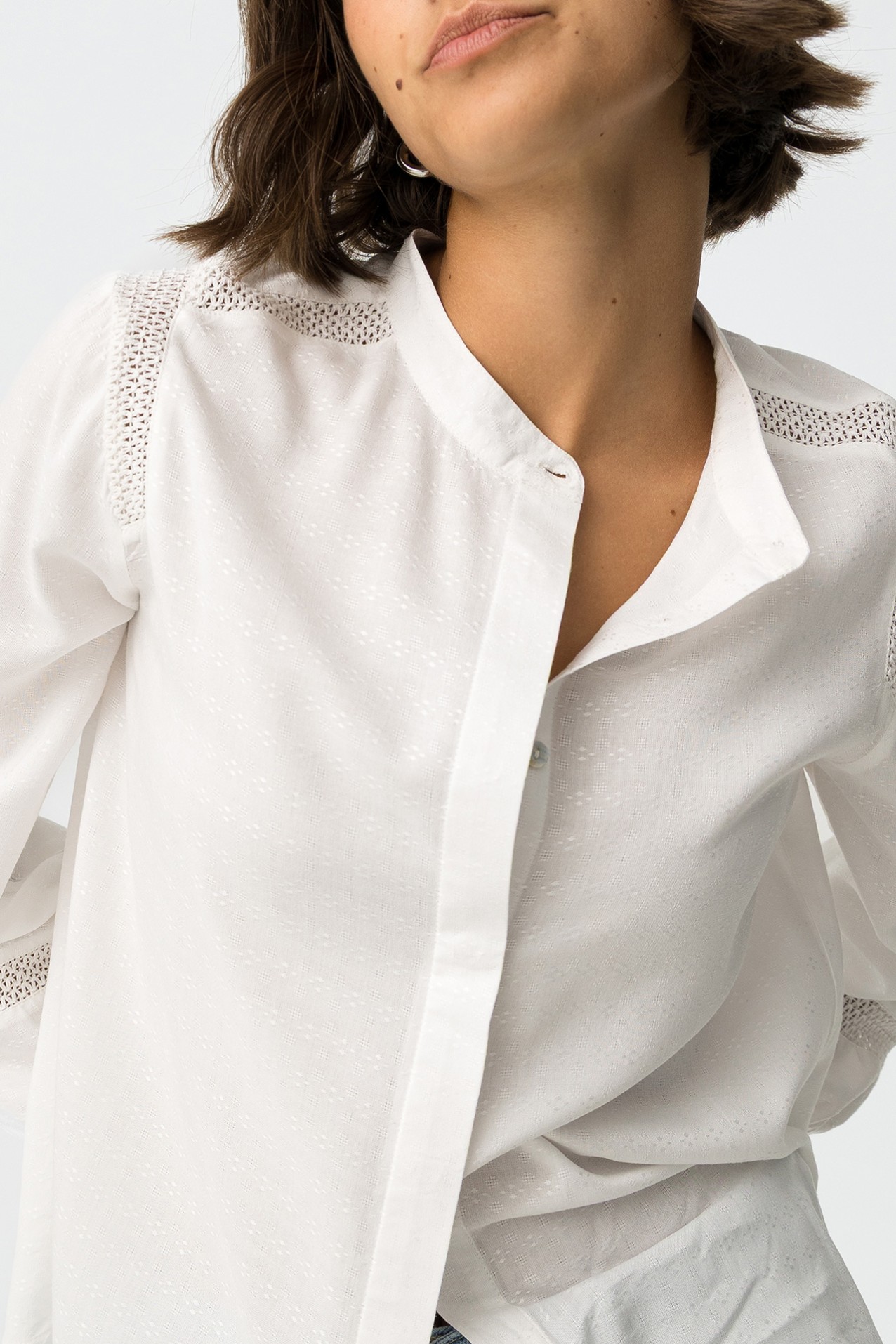 Embroidered Lace Shirt