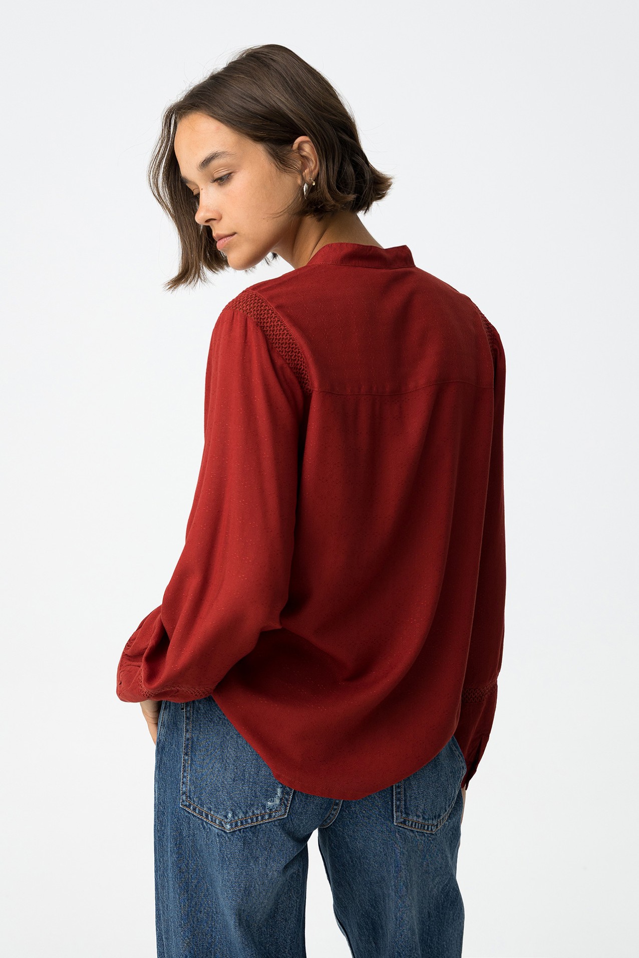 Embroidered Lace Shirt