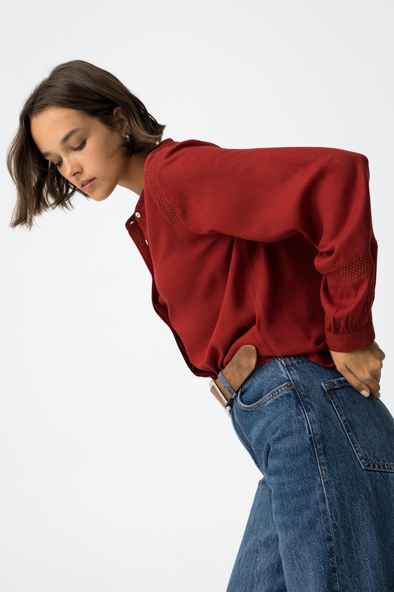 Embroidered Lace Shirt