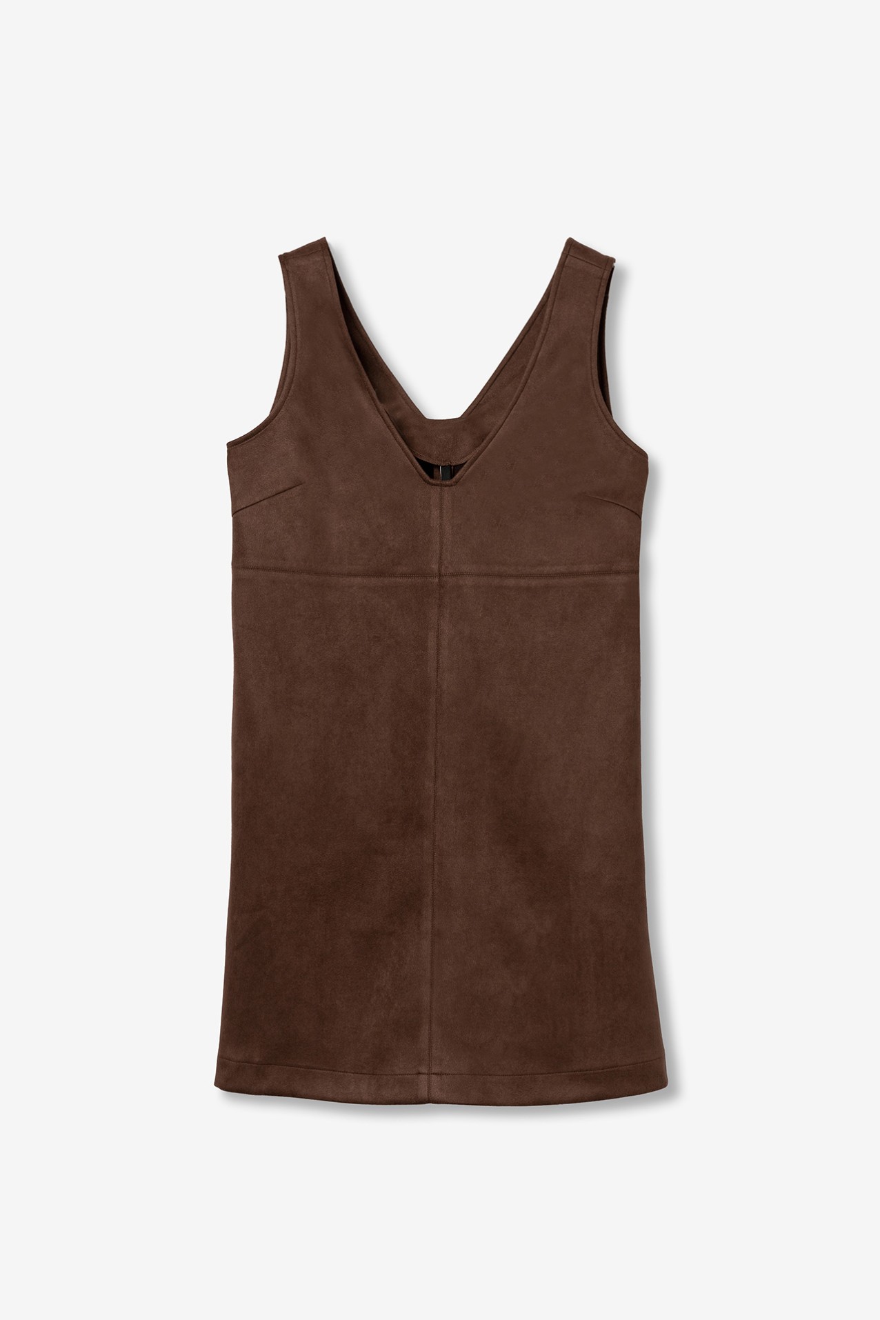 Suede Effect Short Dress