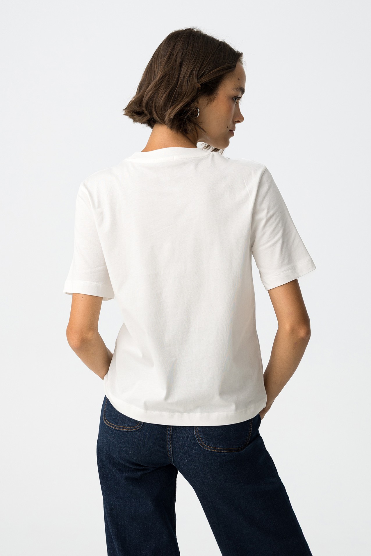 T-Shirt Estampada Mensagem Com Relevo