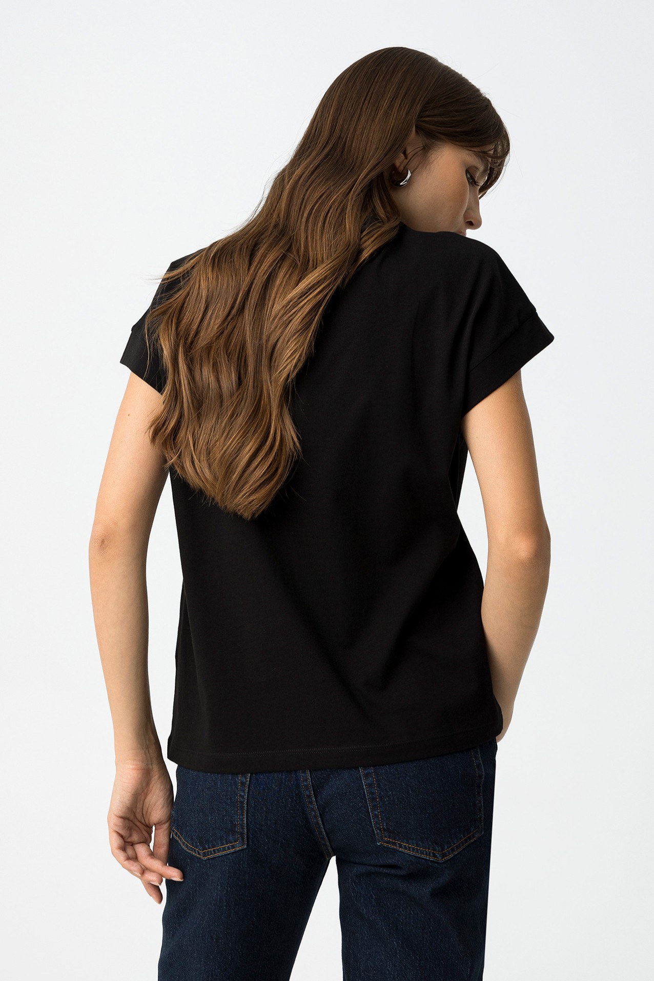 T-shirt with Metallic Print