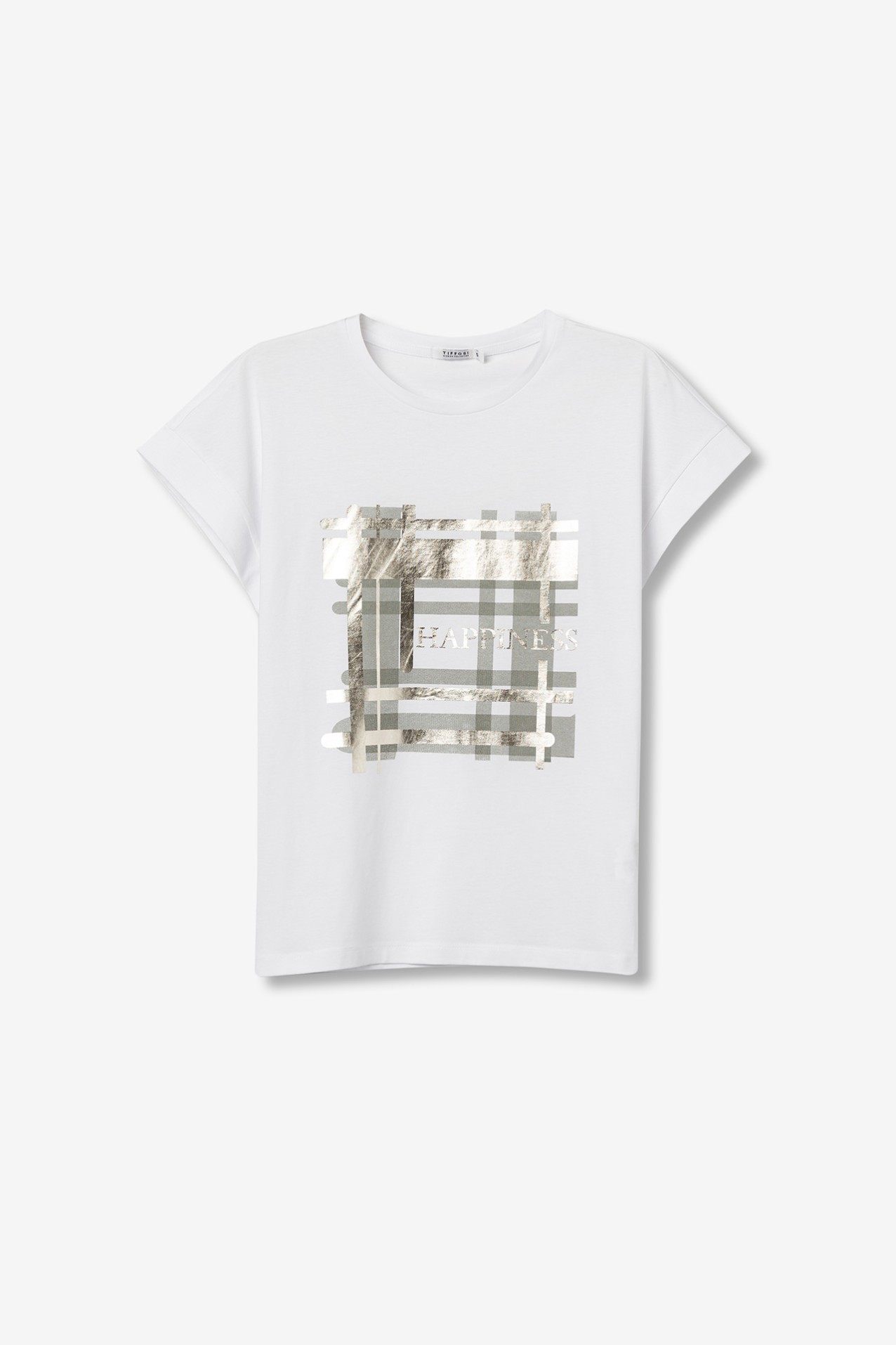 T-shirt with Metallic Print