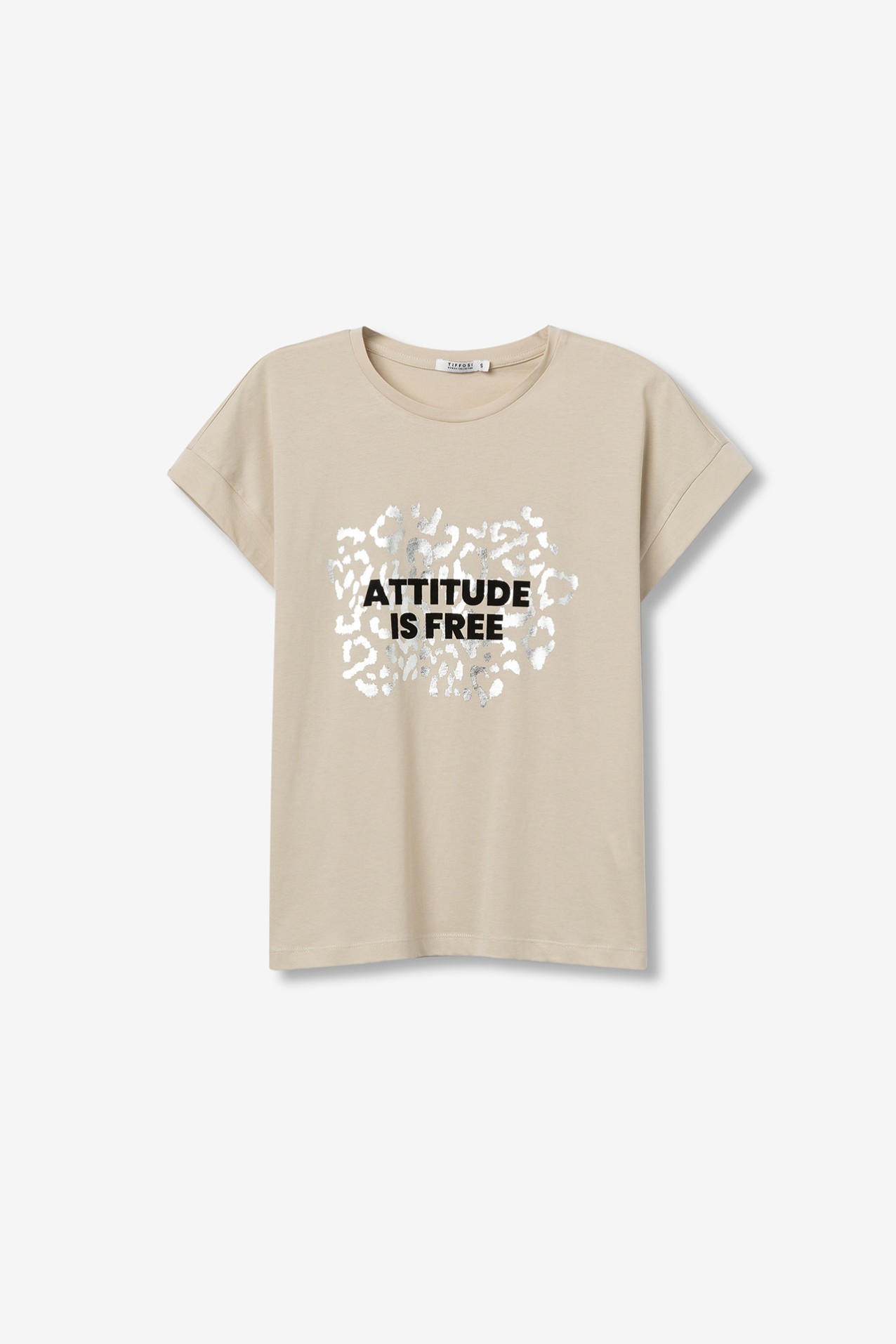 T-shirt with Metallic Print