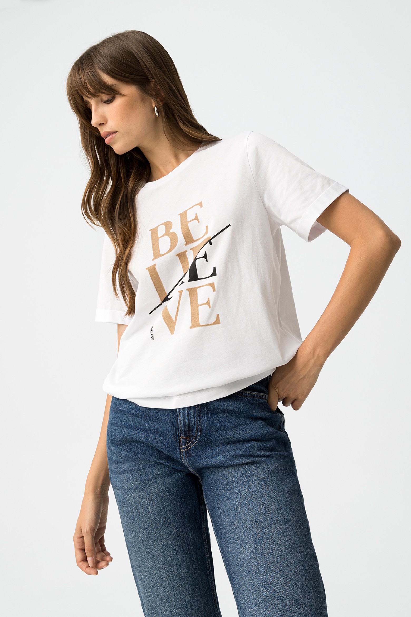 T-shirt Estampado Aveludado