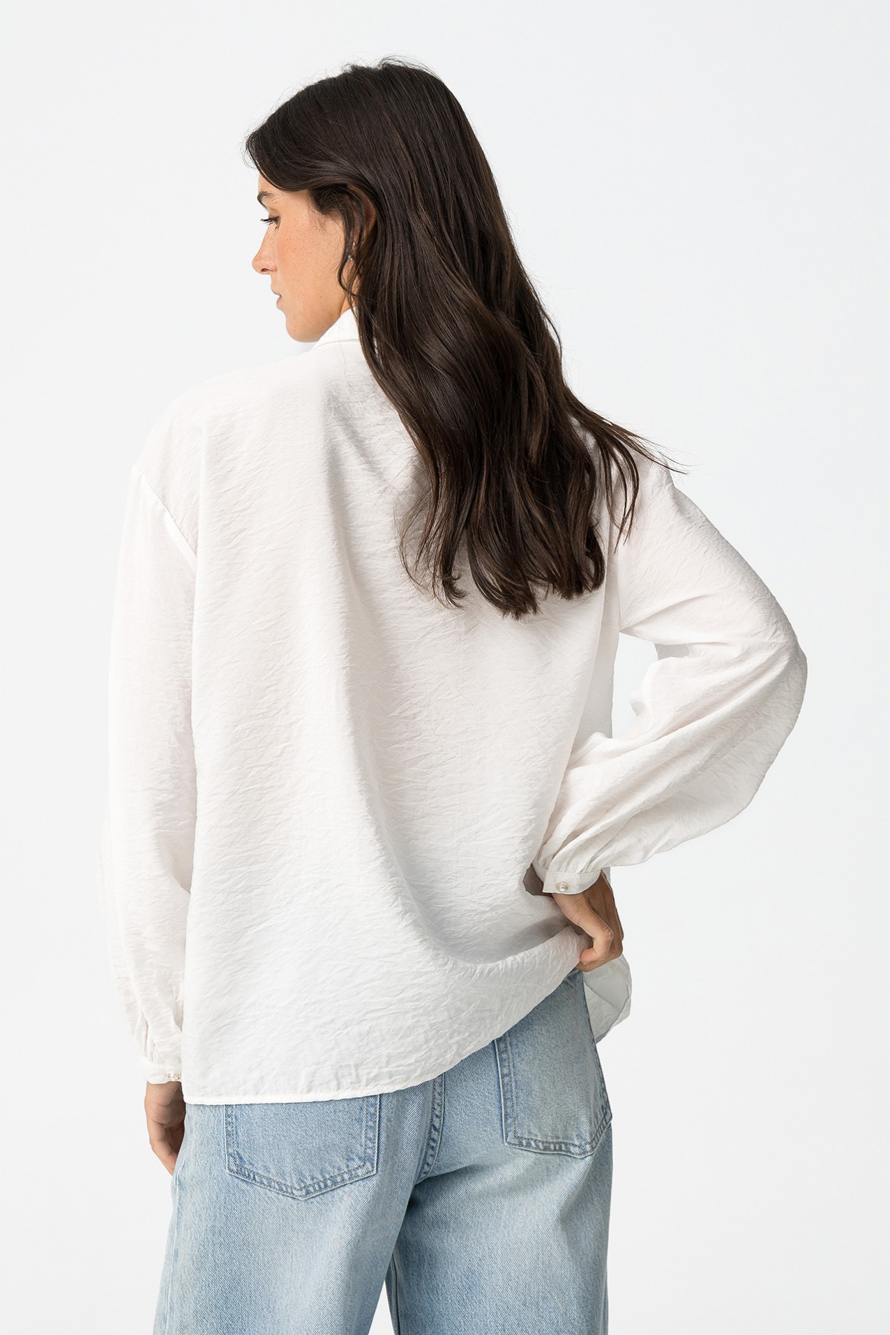 Shirt with Pearl Effect Embellishments