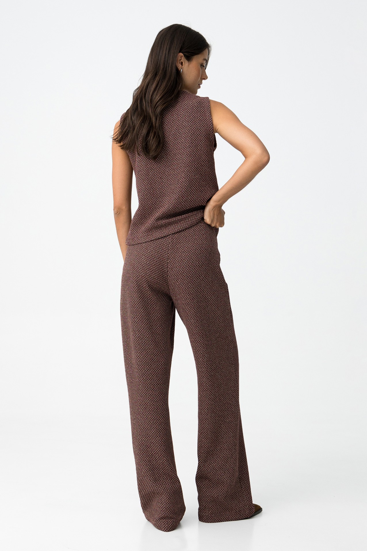 Chocolate Wide Leg Trousers