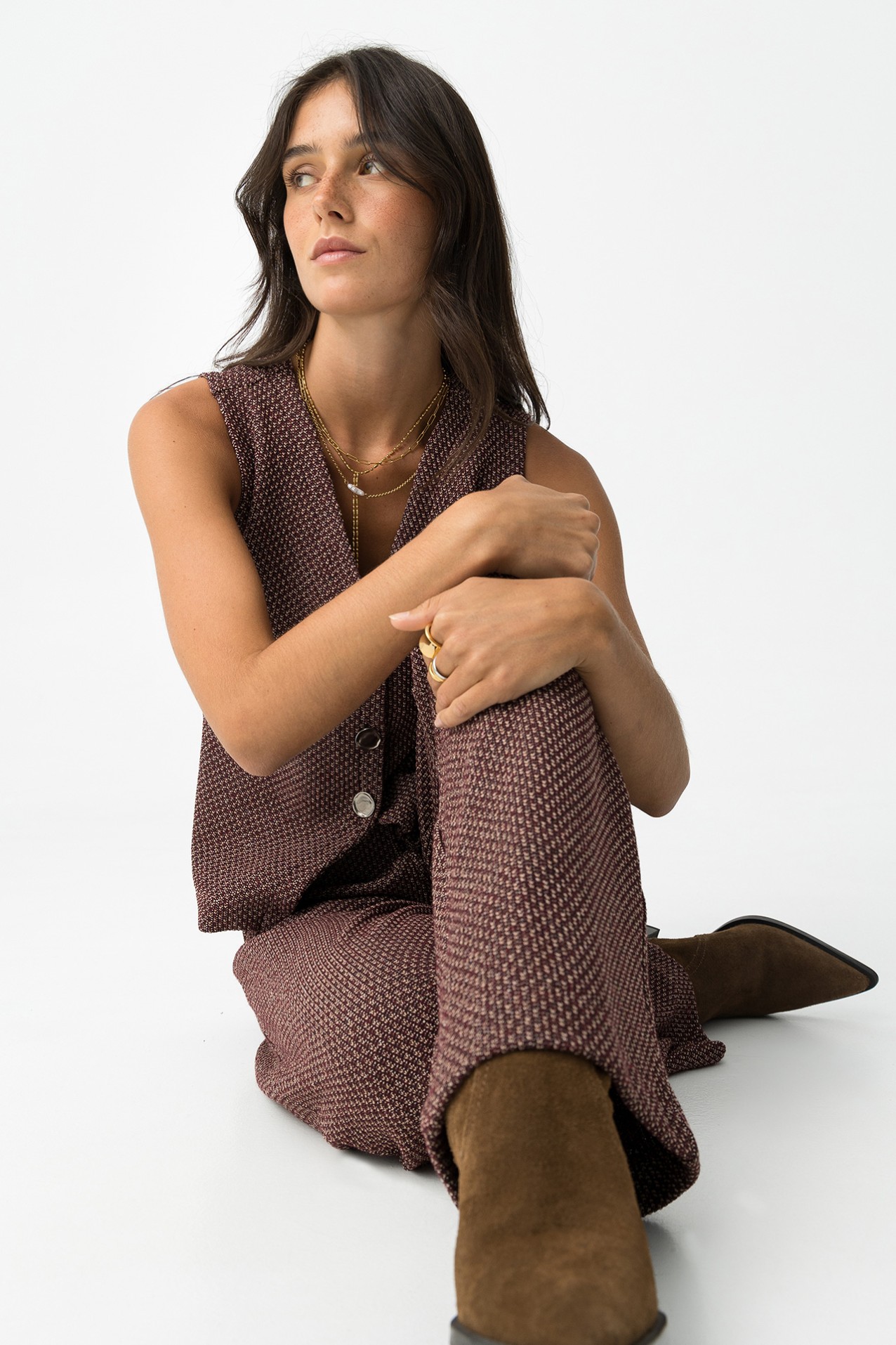 Chocolate Wide Leg Trousers