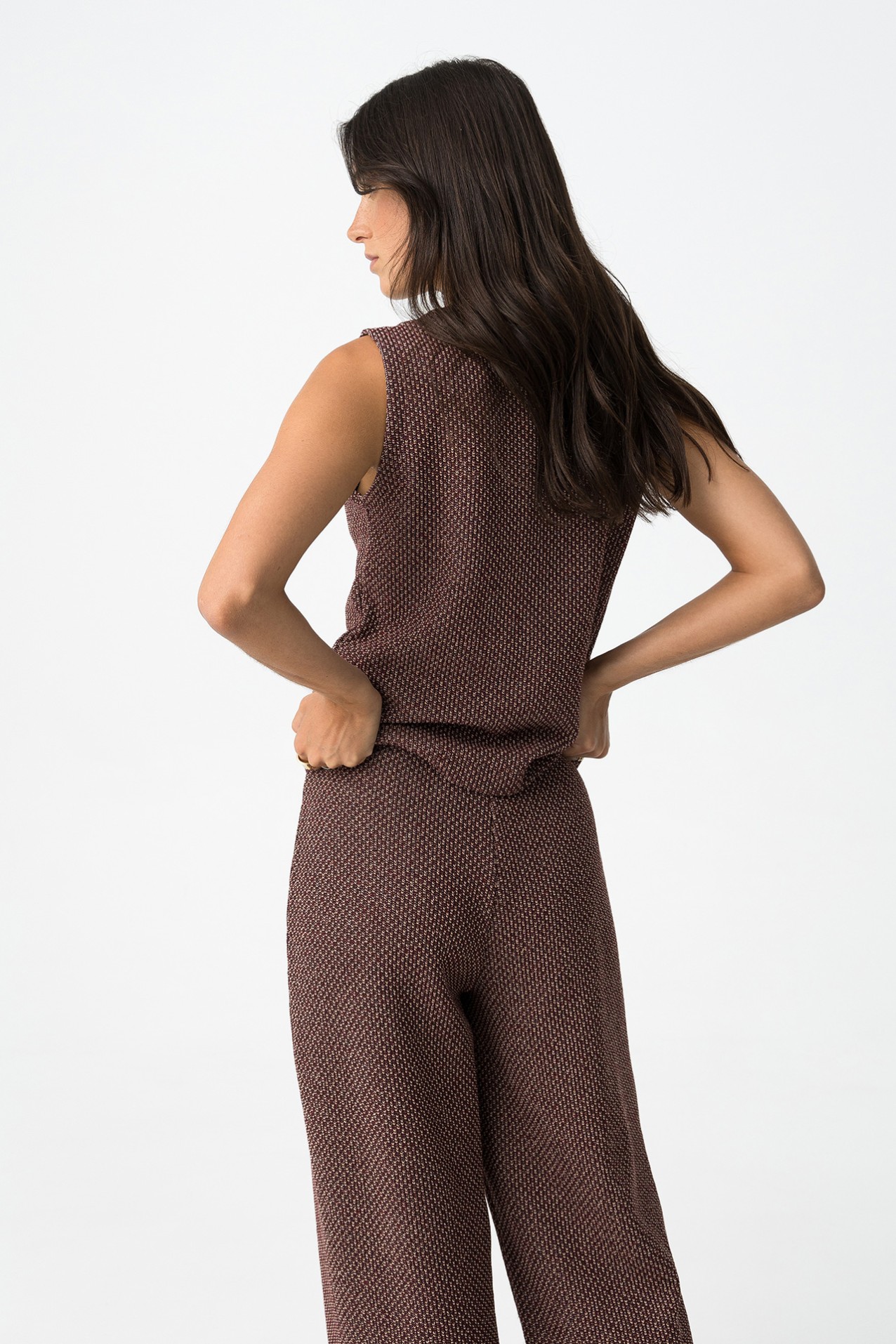 Chocolate Brown Sleeveless Top