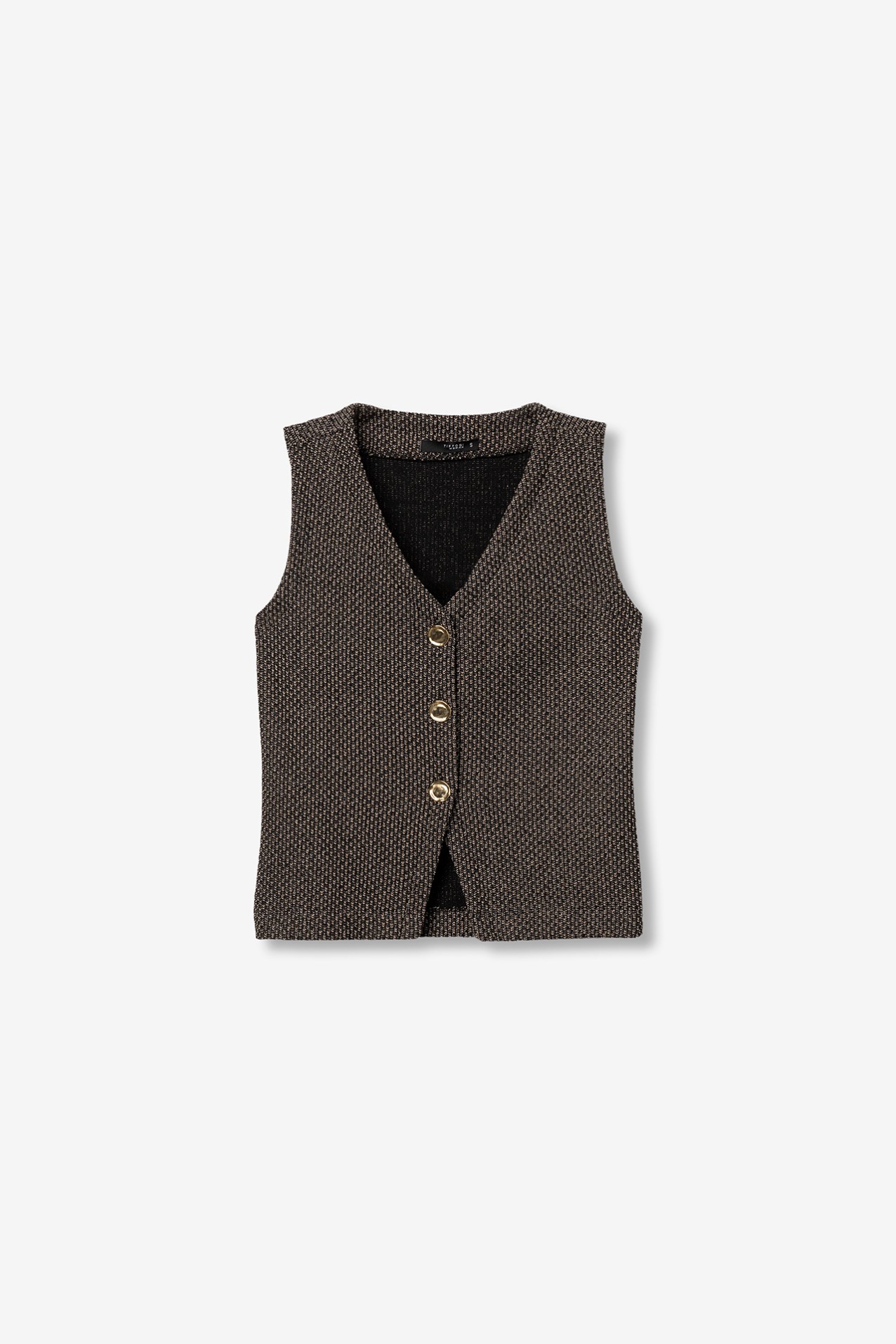 Top sin mangas estampado