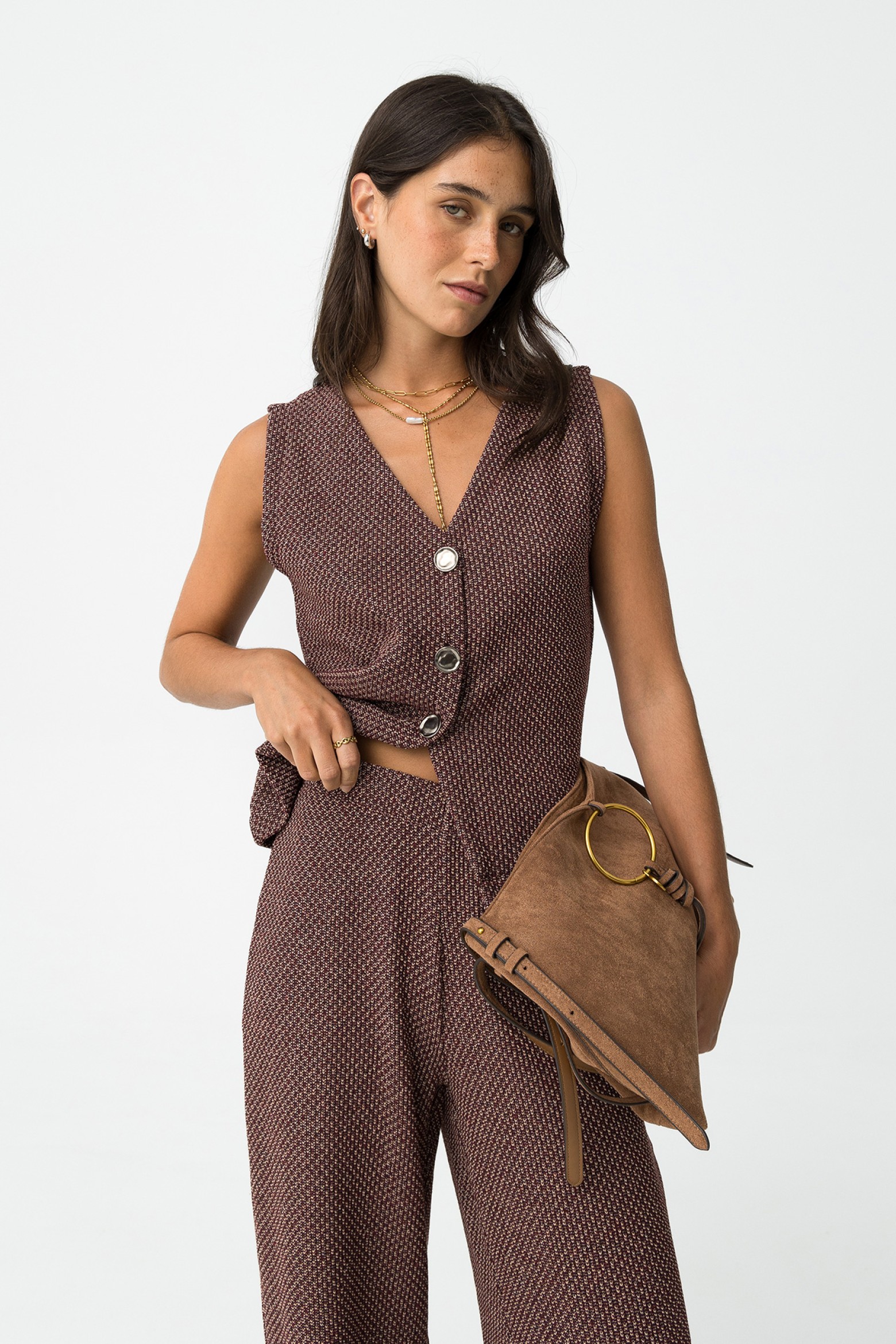 Chocolate Brown Sleeveless Top