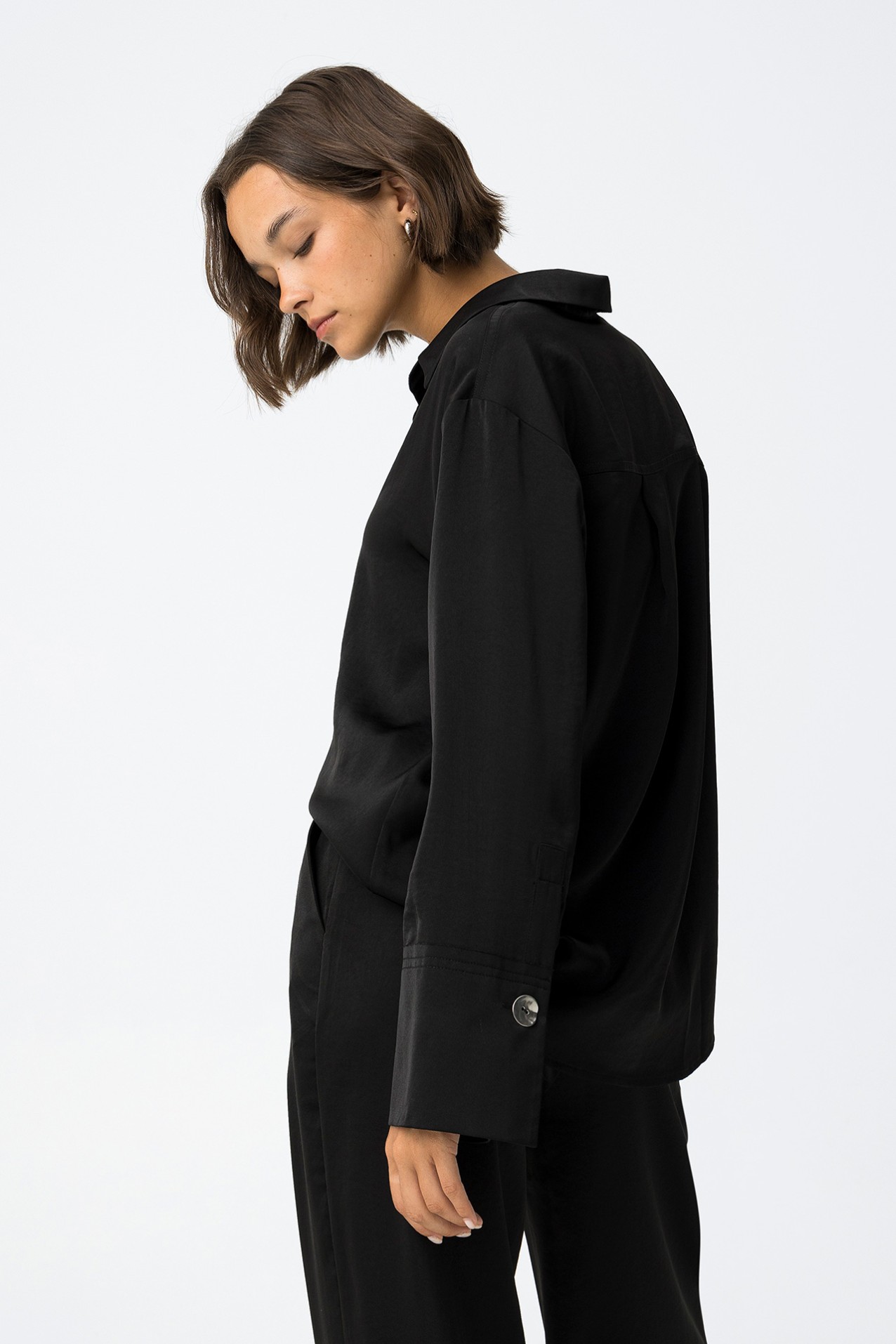 Camisa Relaxed Fit Acetinada