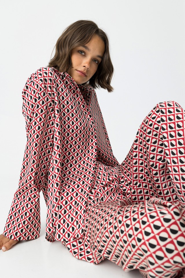 Satin Relaxed Fit Shirt