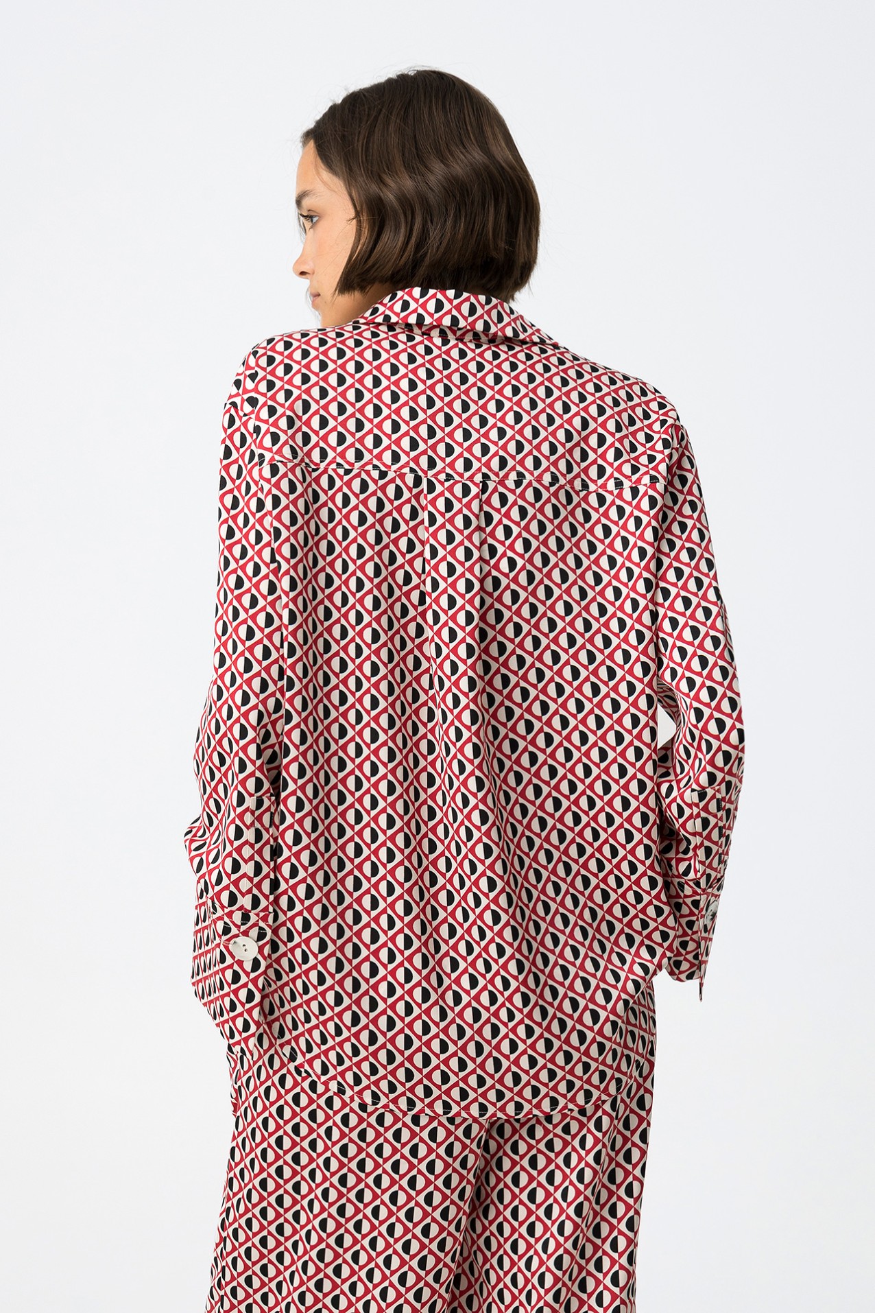 Satin Relaxed Fit Shirt