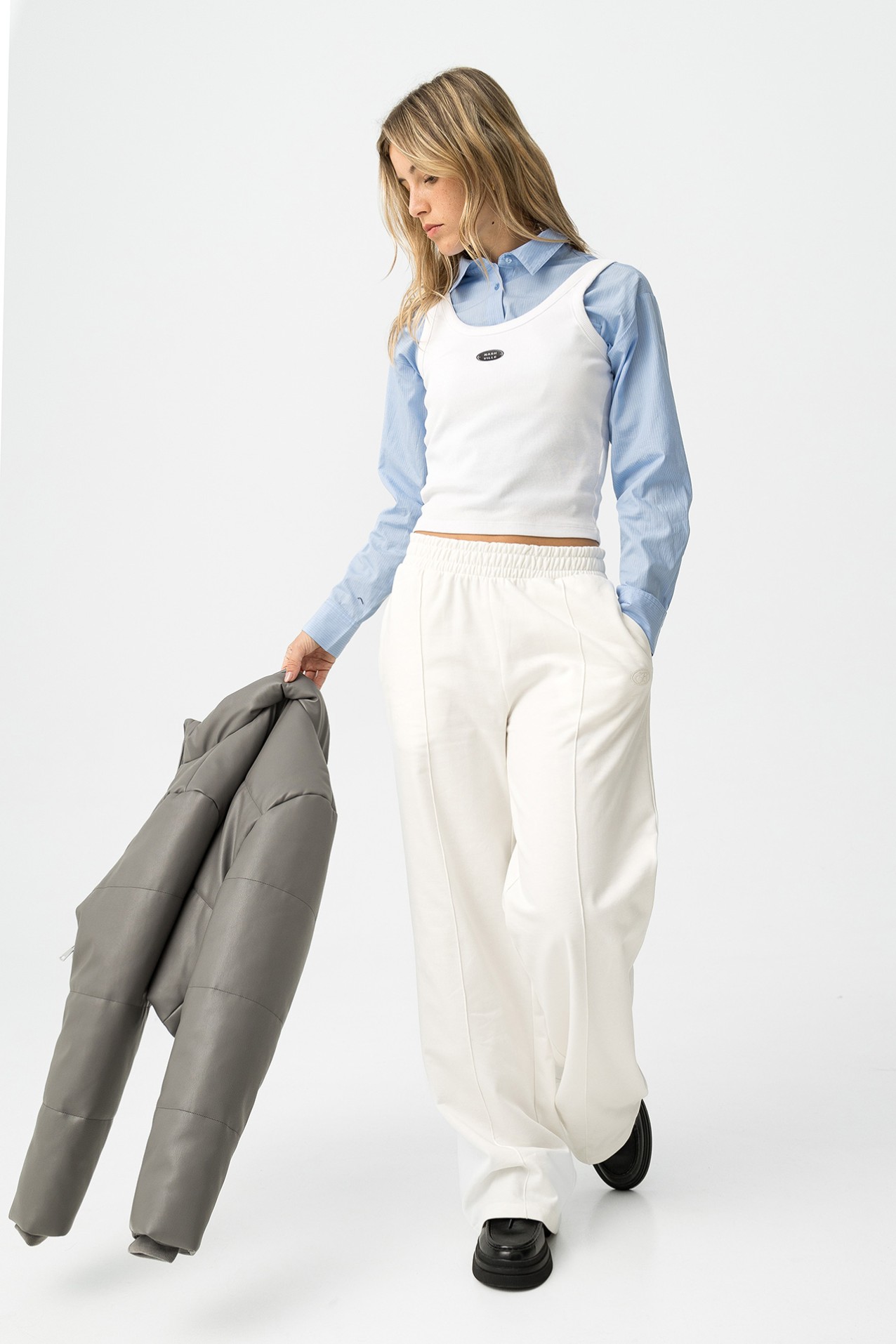 Calas de Felpa Wide Leg