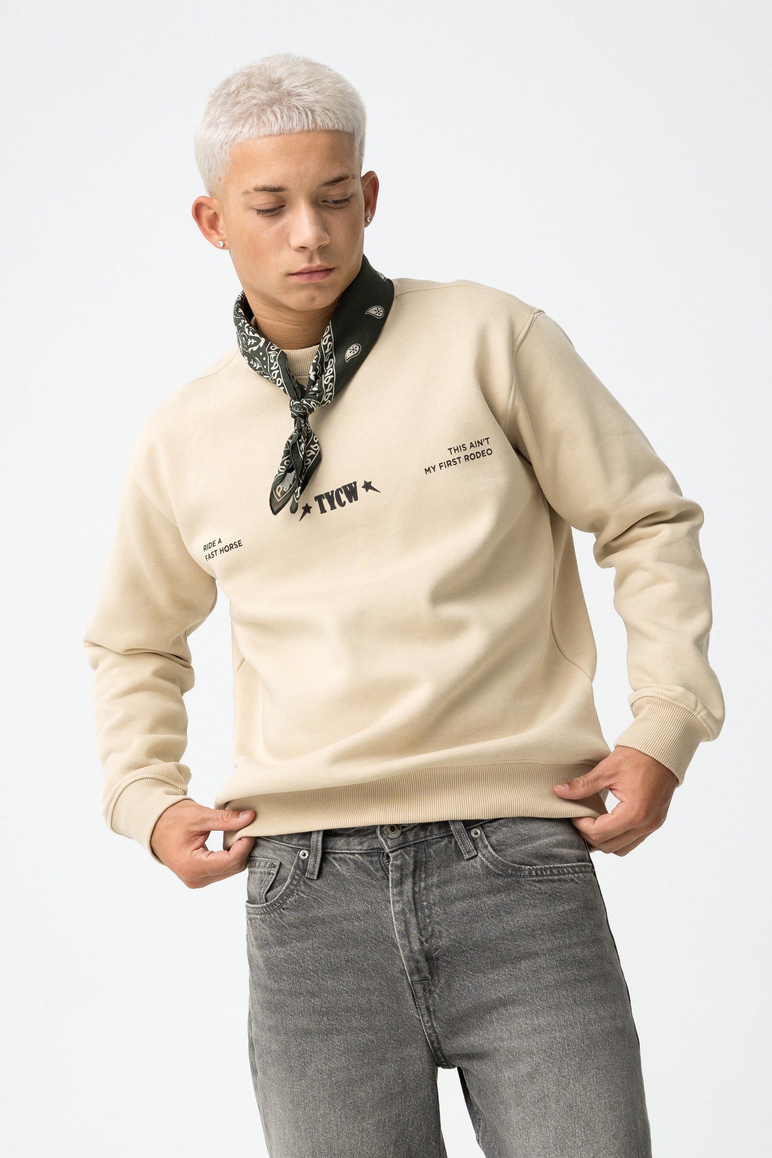 Sweatshirt Regular Fit Estampada