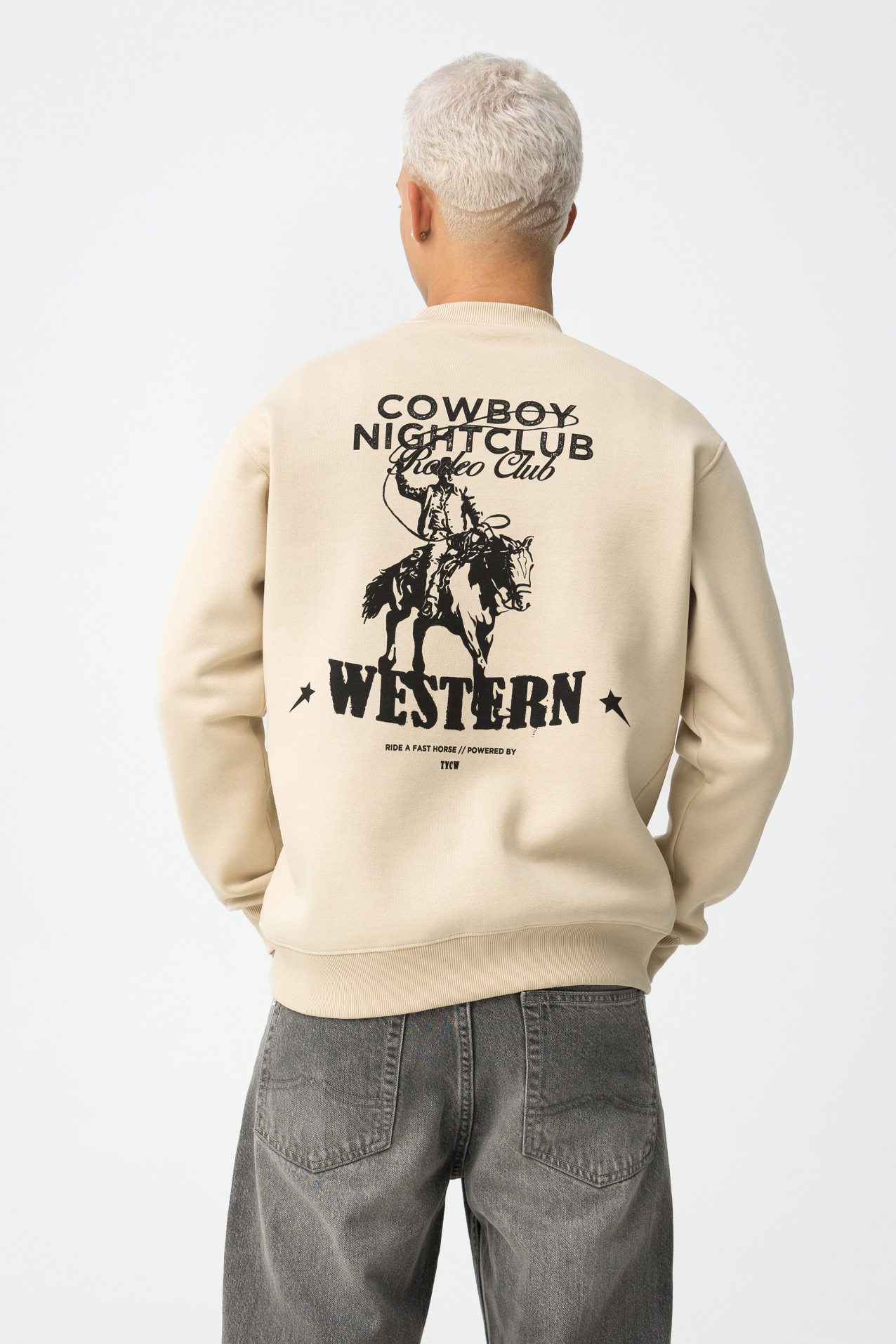 Sweatshirt Regular Fit Estampada