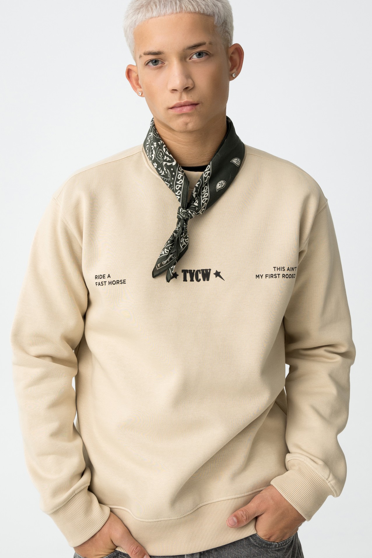 Sweatshirt Regular Fit Estampada