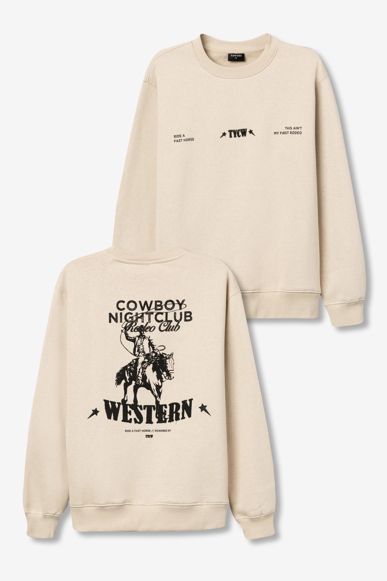 Sweatshirt Regular Fit Estampada