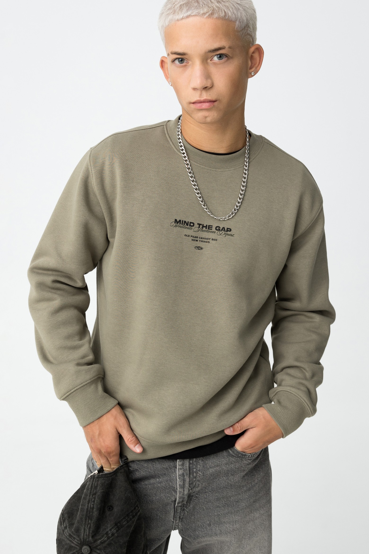 Sweatshirt Verde Casual