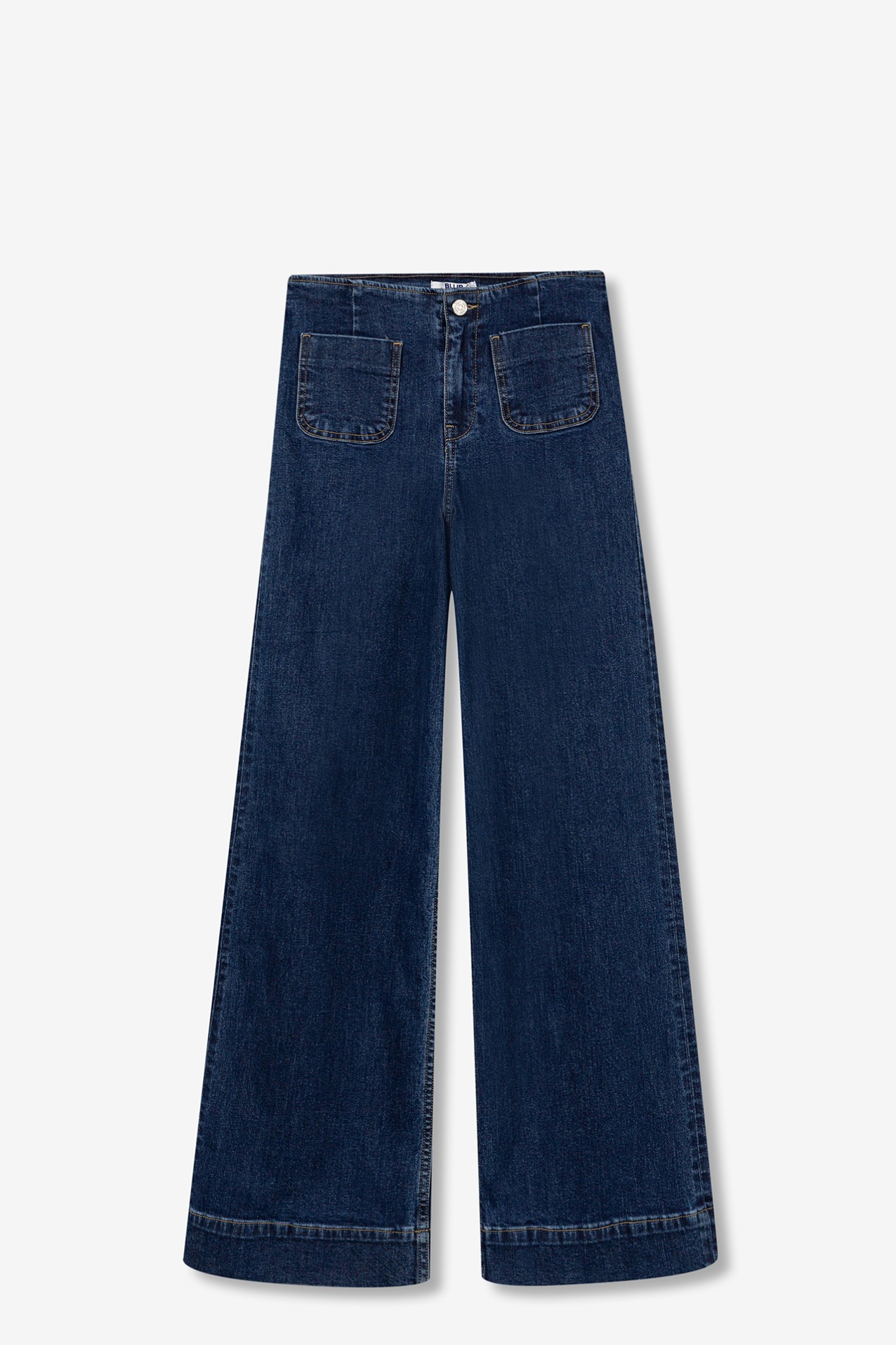 Straight-Leg Denim Jeans