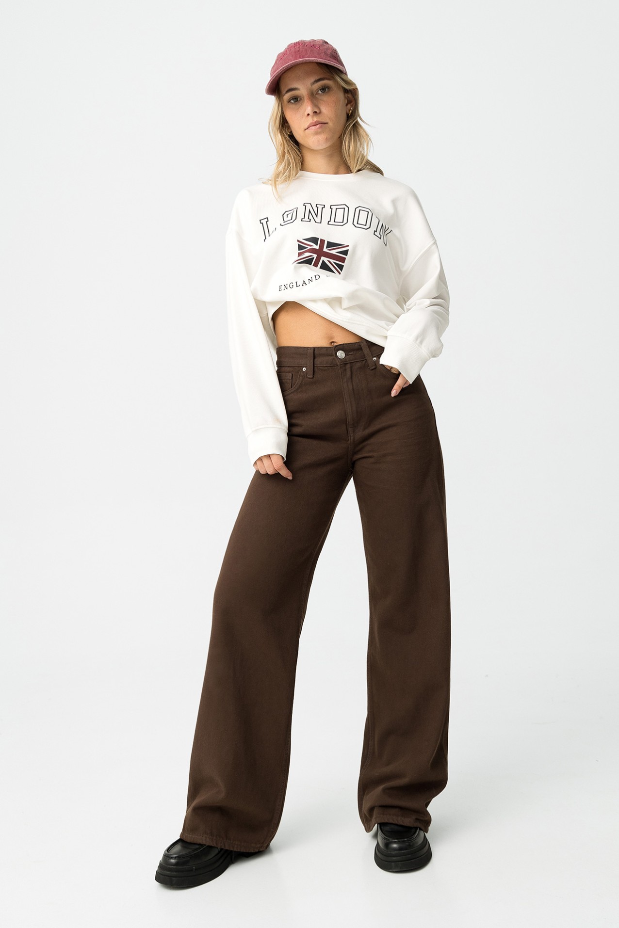 Calas Wide Leg Castanhas