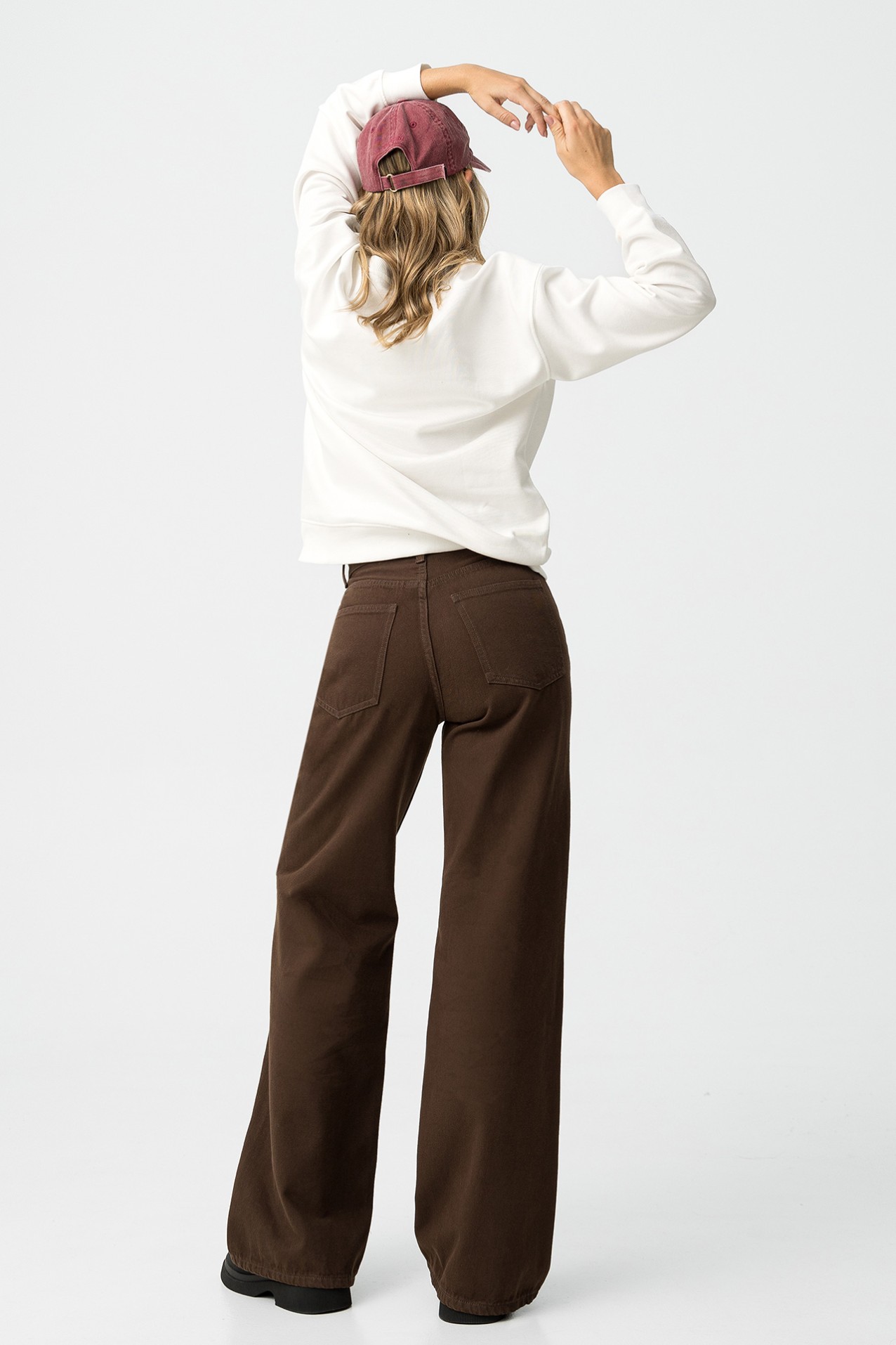 Calas Wide Leg Castanhas