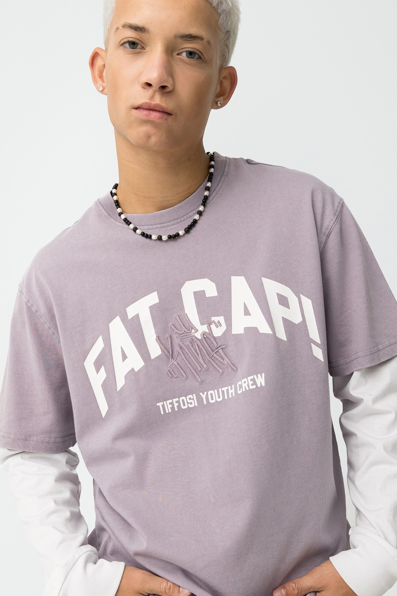 Relaxed Printed T-Shirt with Embroidery