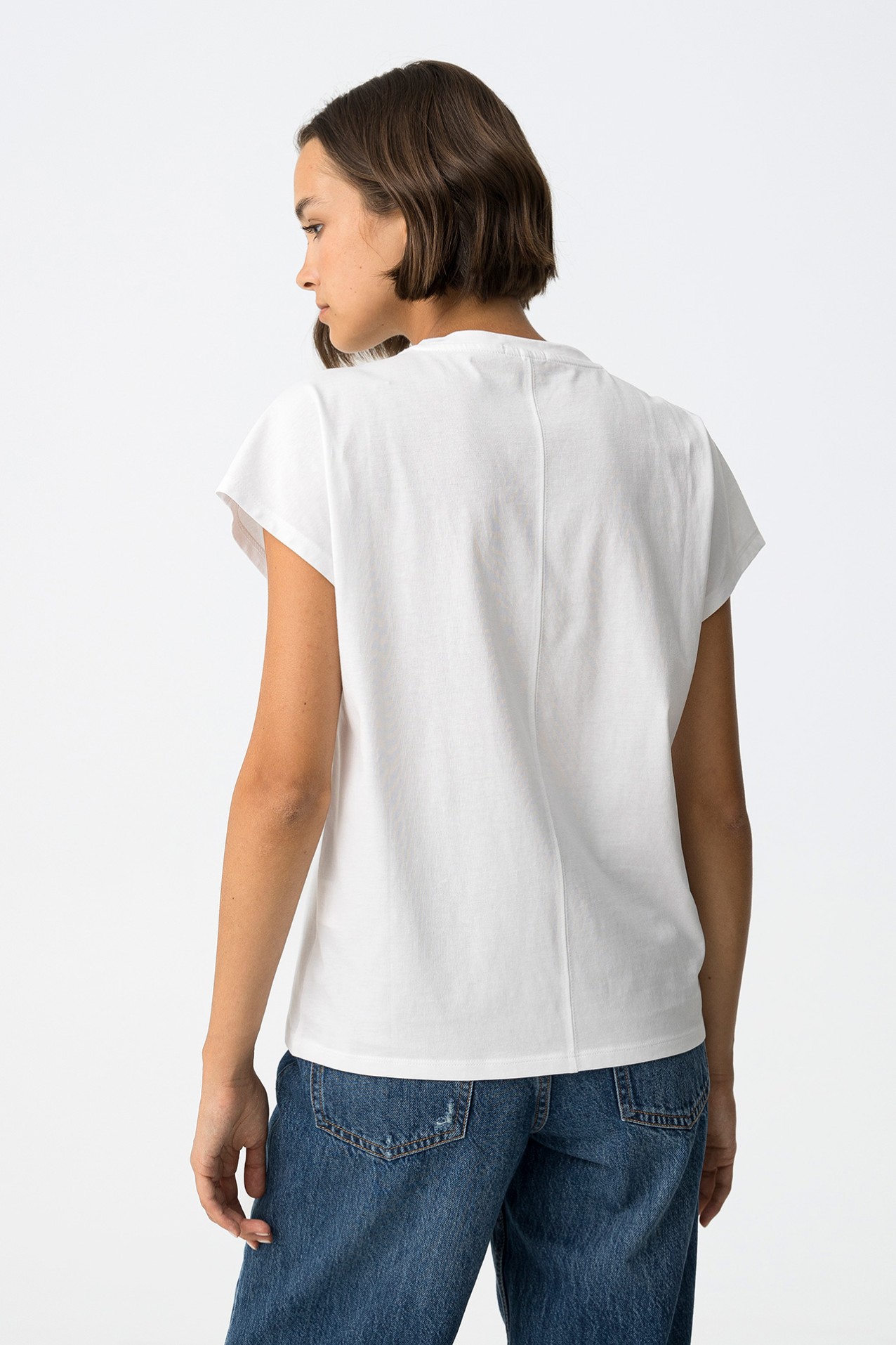 T-shirt with Metallic Print