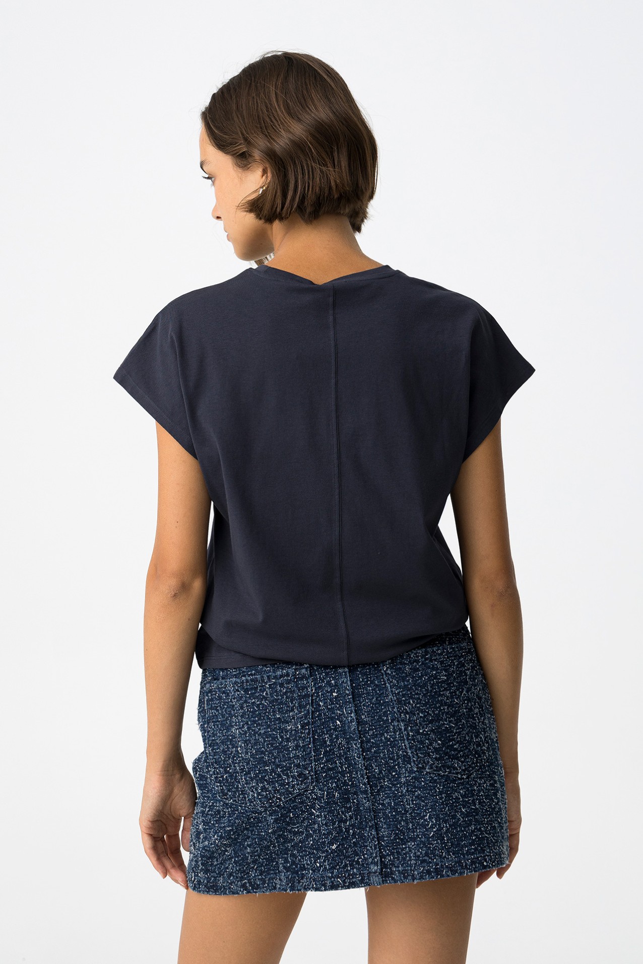 T-shirt with Metallic Print